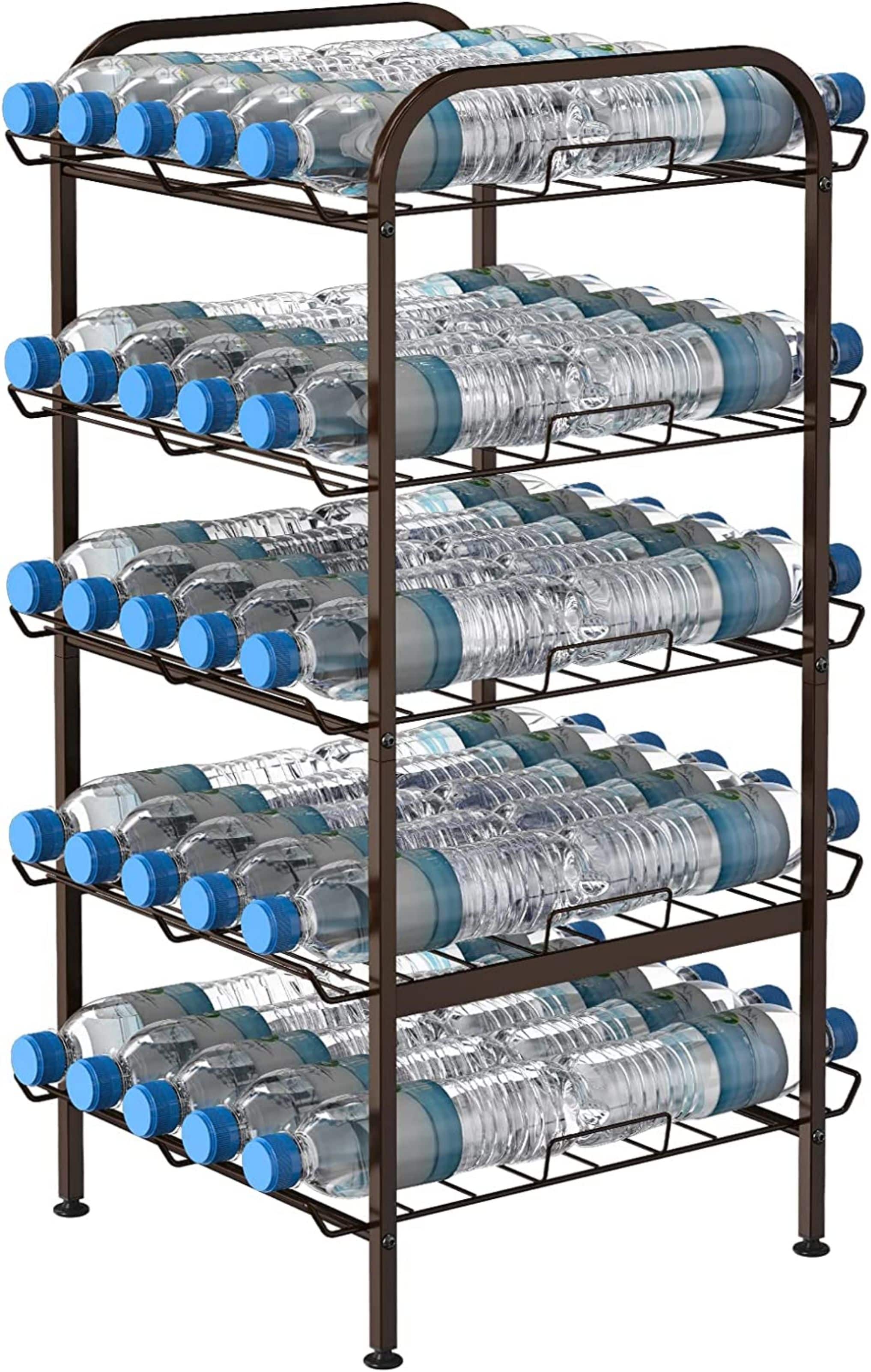 NEX™ 31" Black Freestanding 5-Tier Water Bottle Organizer