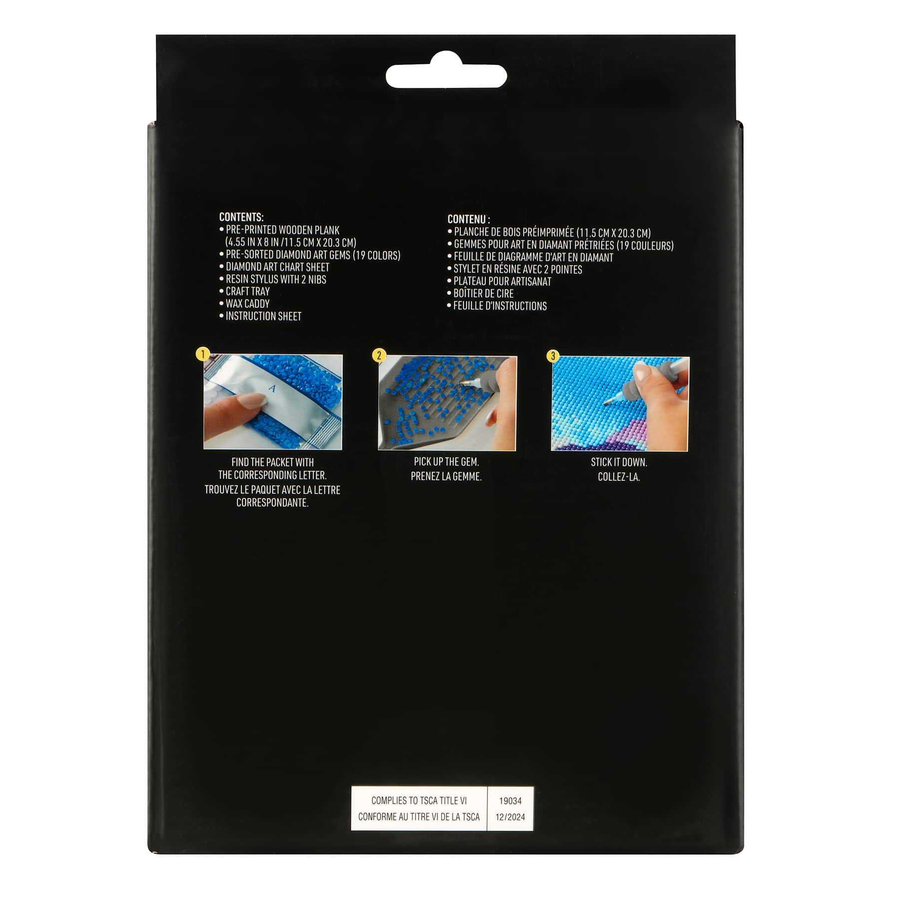 Pineapple Wood Block Diamond Art Kit by Make Market&#xAE;