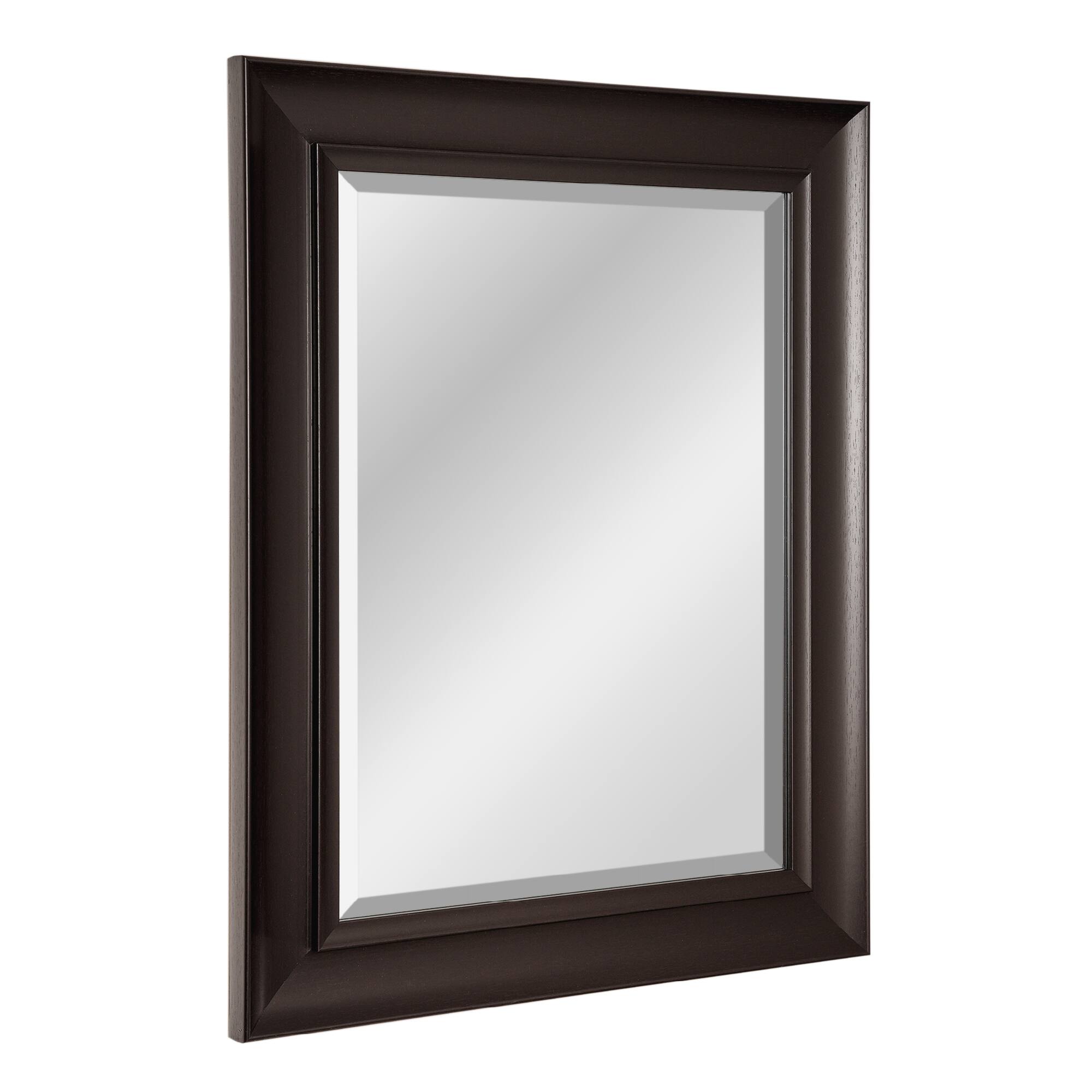Head West 30" Espresso Framed Wall Vanity Mirror