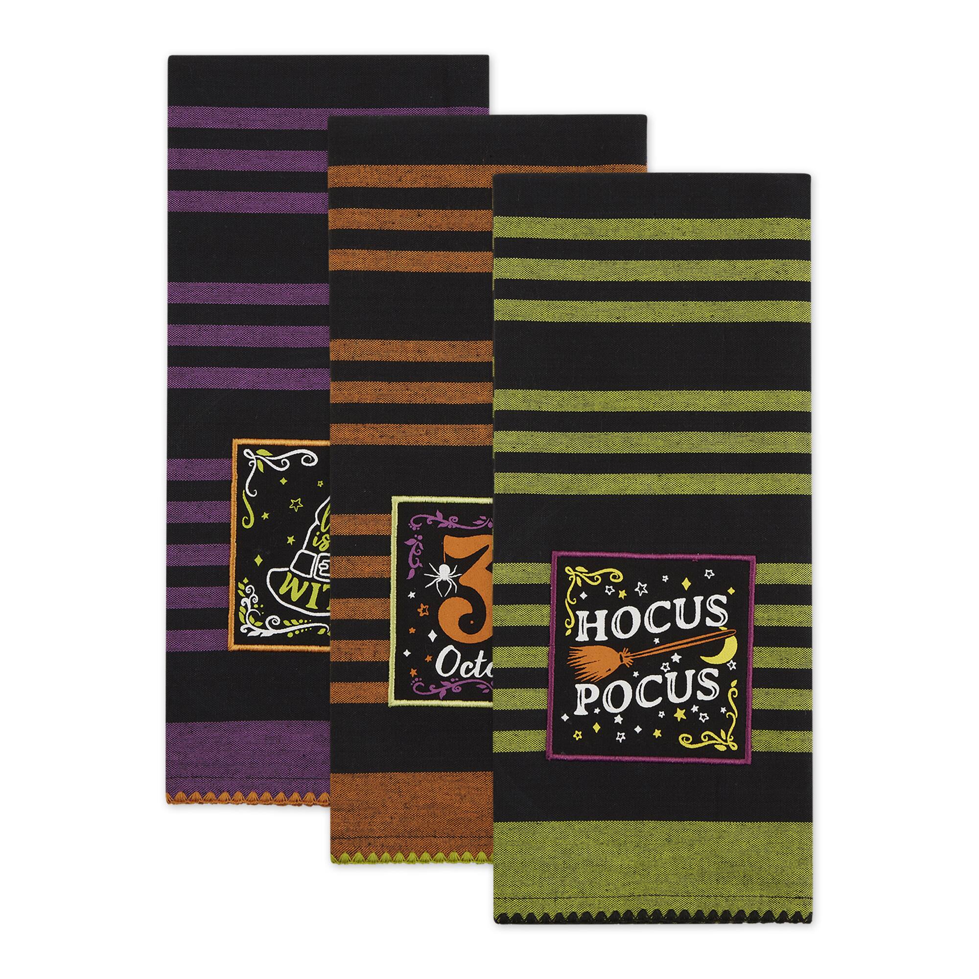 DII® Witchful Thinking Embellished Dishtowel Set, 3ct.