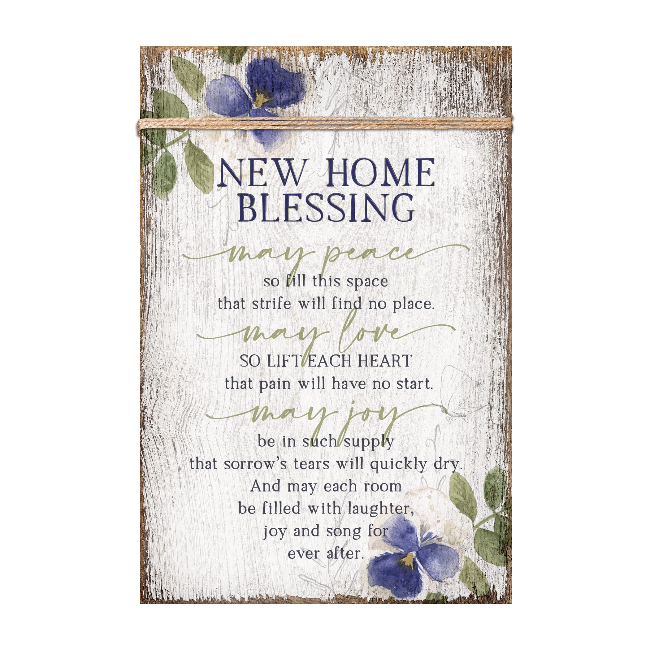 New Home Blessing Plaque with Easel and Wall Hanger
