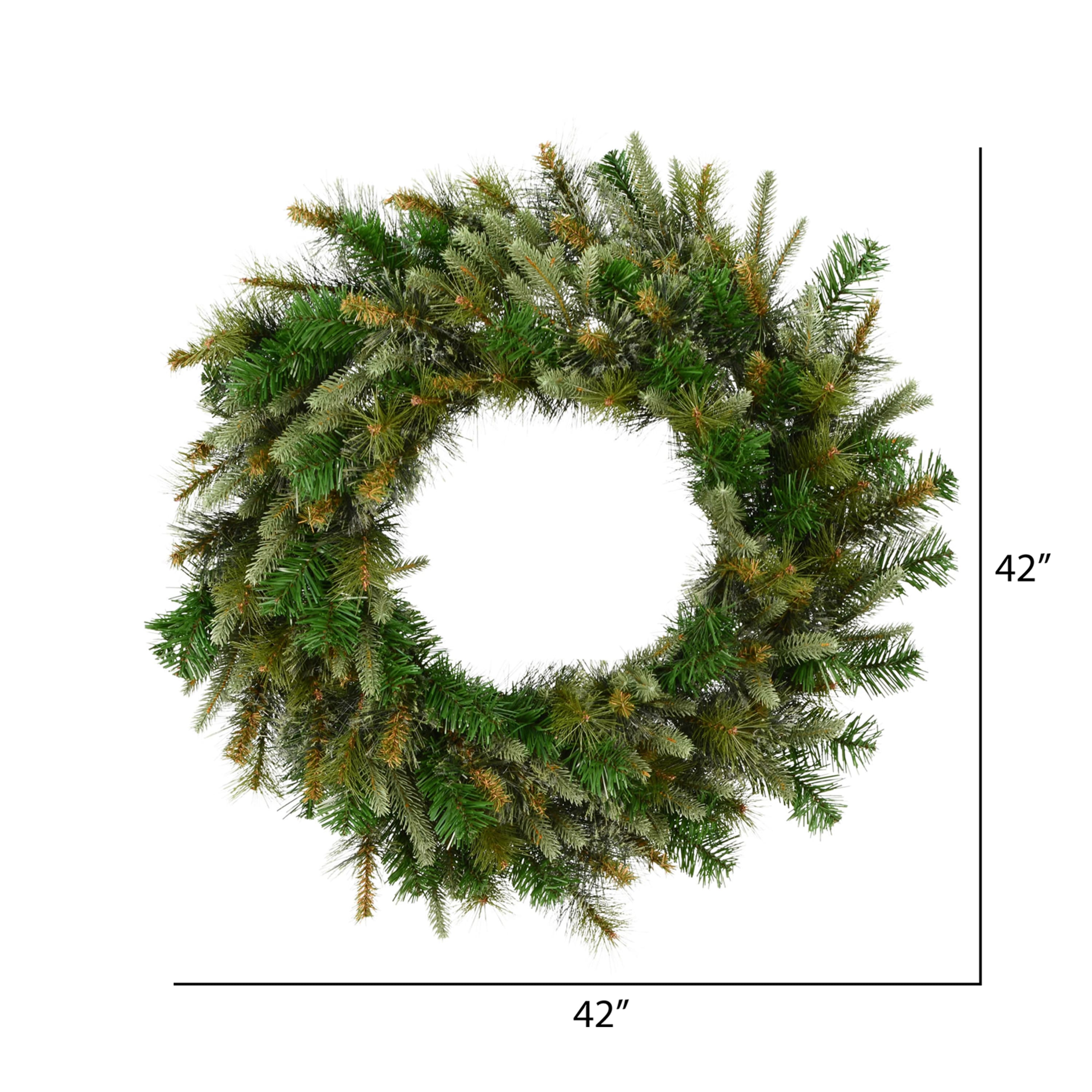 42&#x22; Cashmere Pine Artificial Christmas Wreath