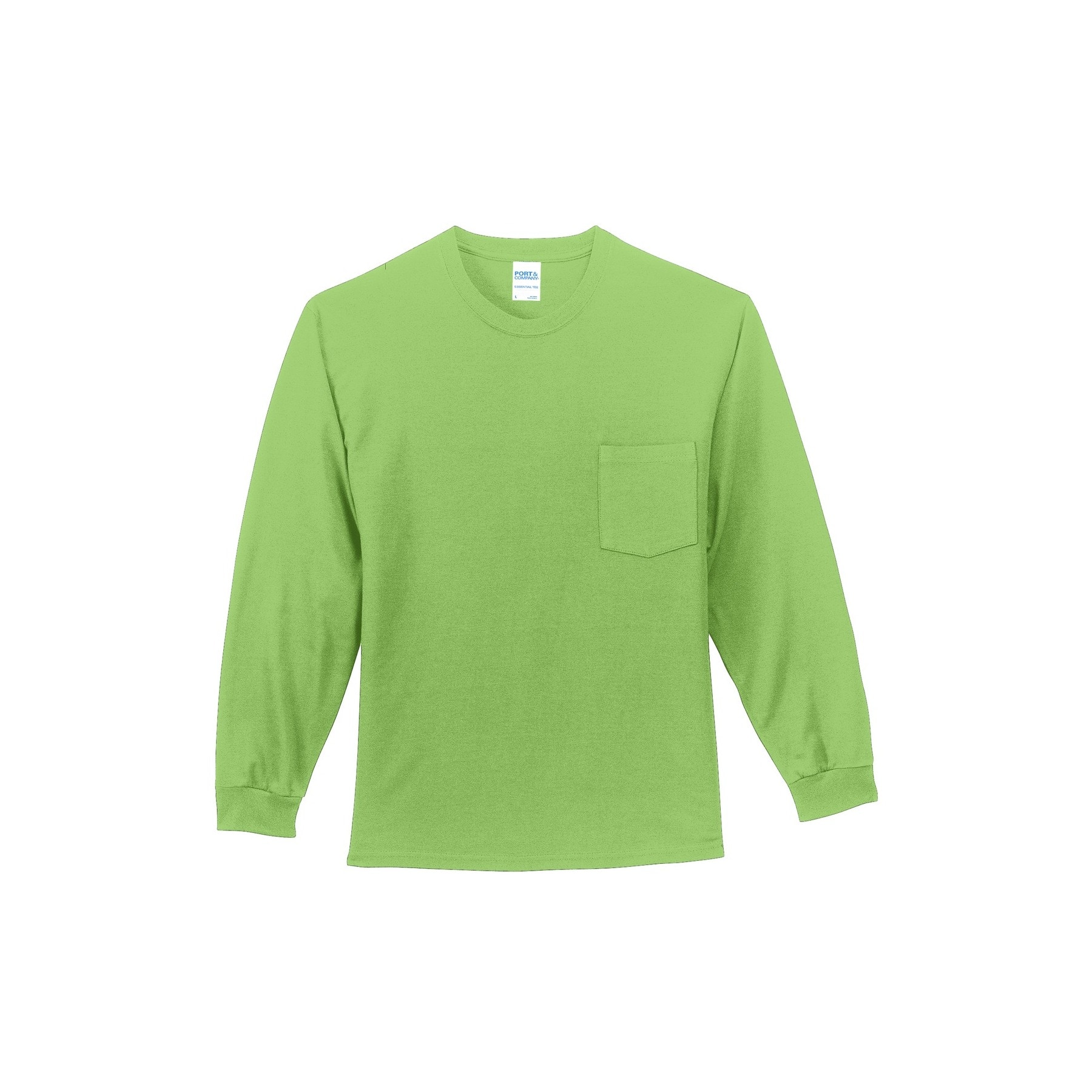 Port & Company® Long Sleeve Essential Pocket T-Shirt