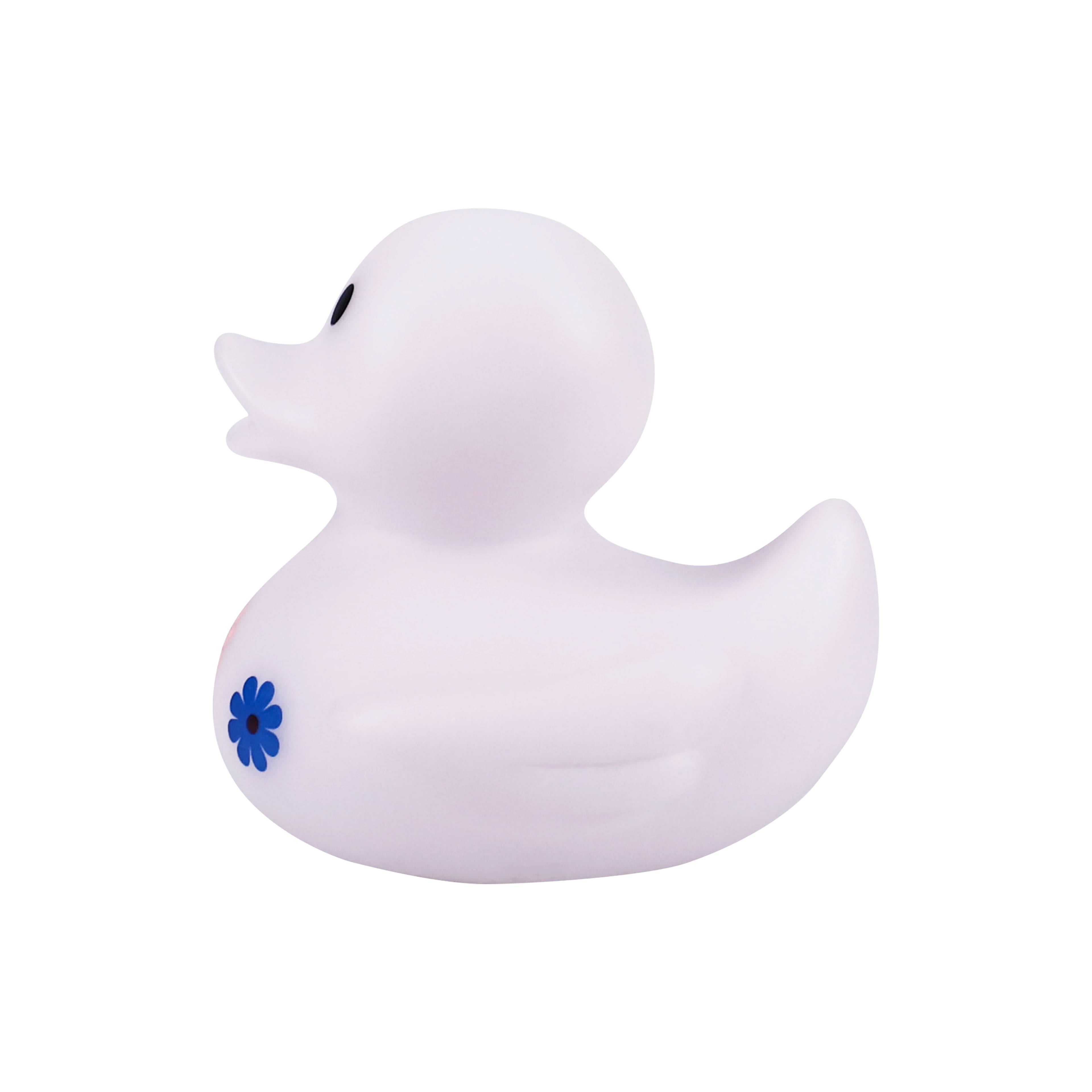 White with Flowers Light Up Rubber Duck by Creatology&#x2122;