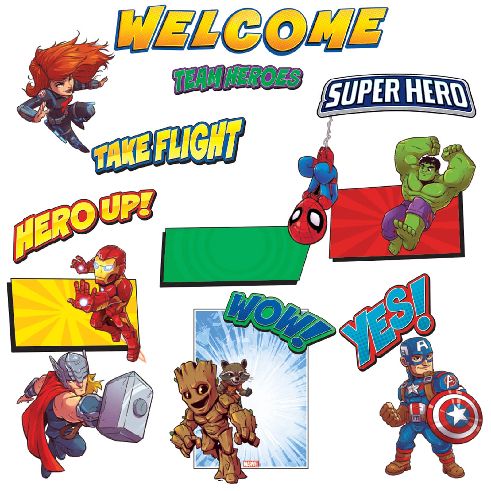 Eureka&#xAE; Marvel&#x2122; Super Hero Adventure Welcome Bulletin Board Set