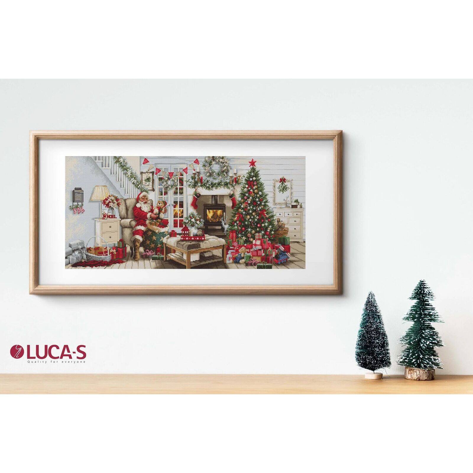 Luca-s Santa interior Counted Cross-Stitch Kit