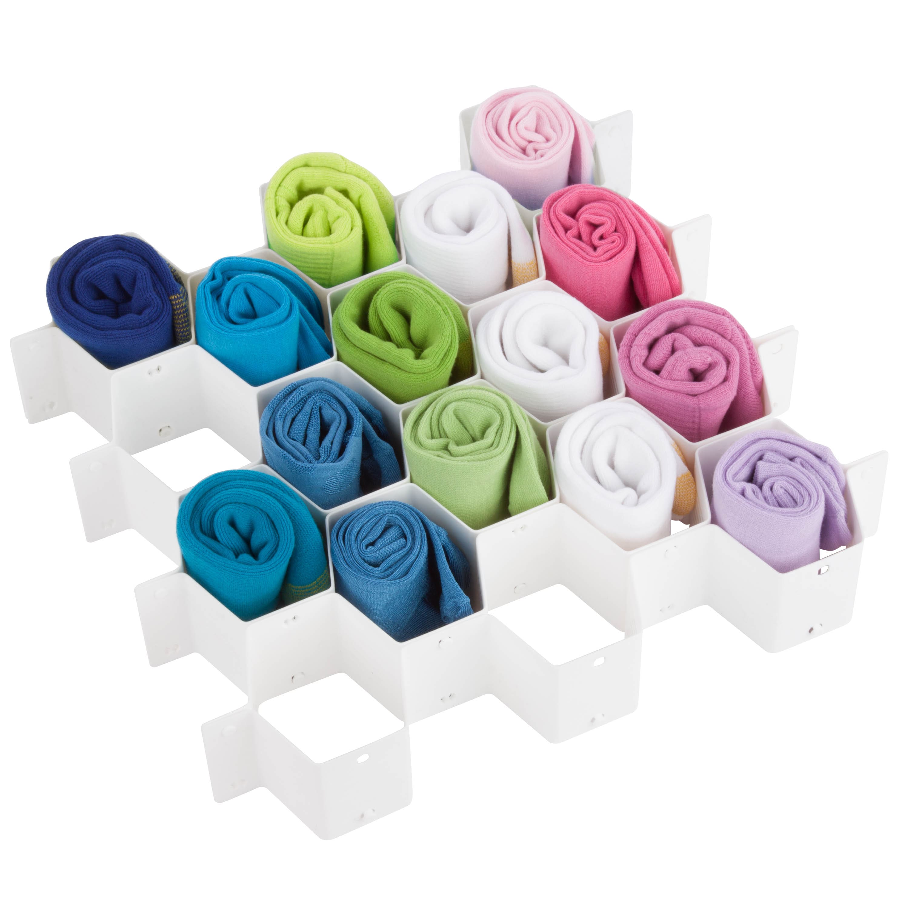 Honey Can Do Modular Plastic Drawer Organizer for Clothes