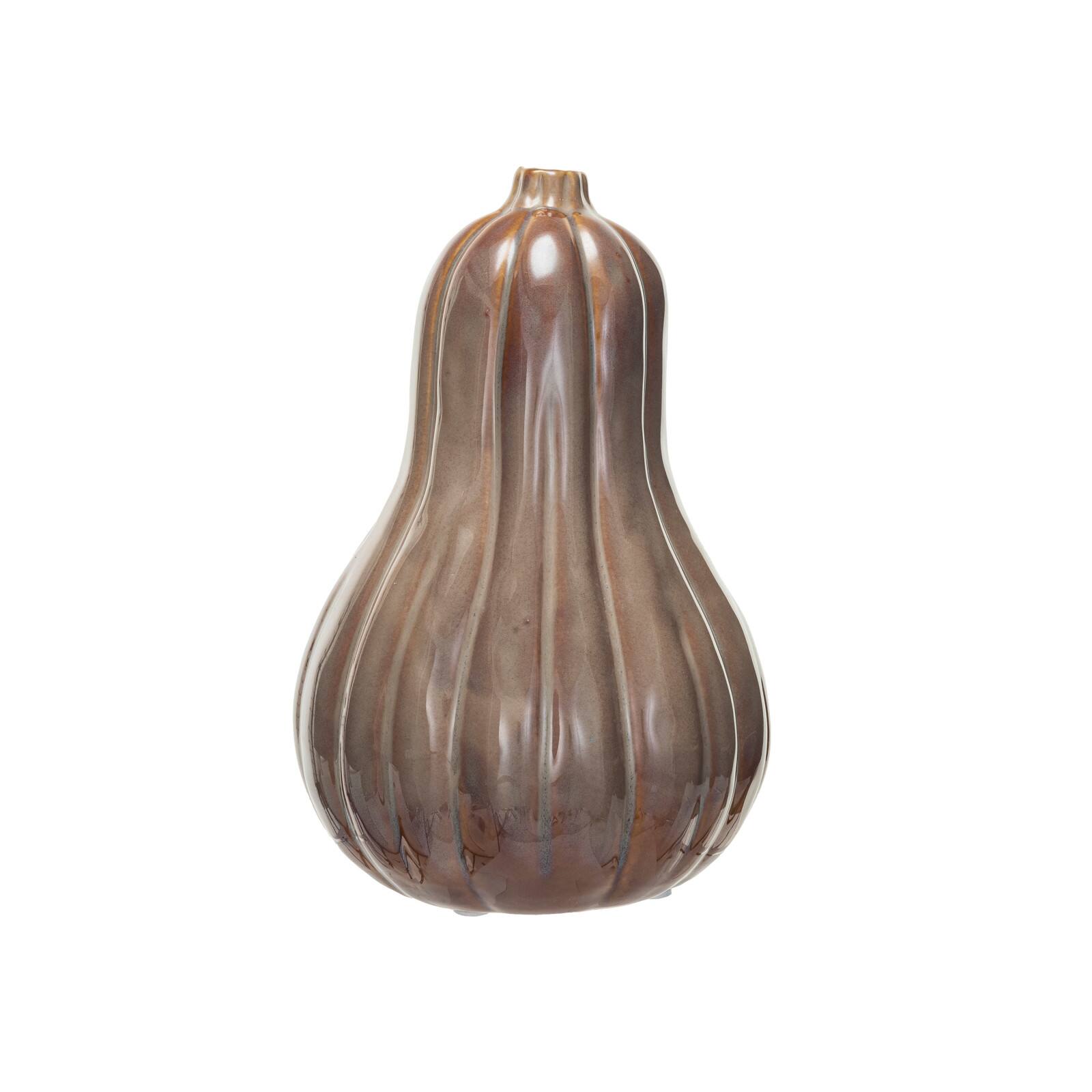 Hello Honey® 7.5" Brown Gourd Stoneware Vase