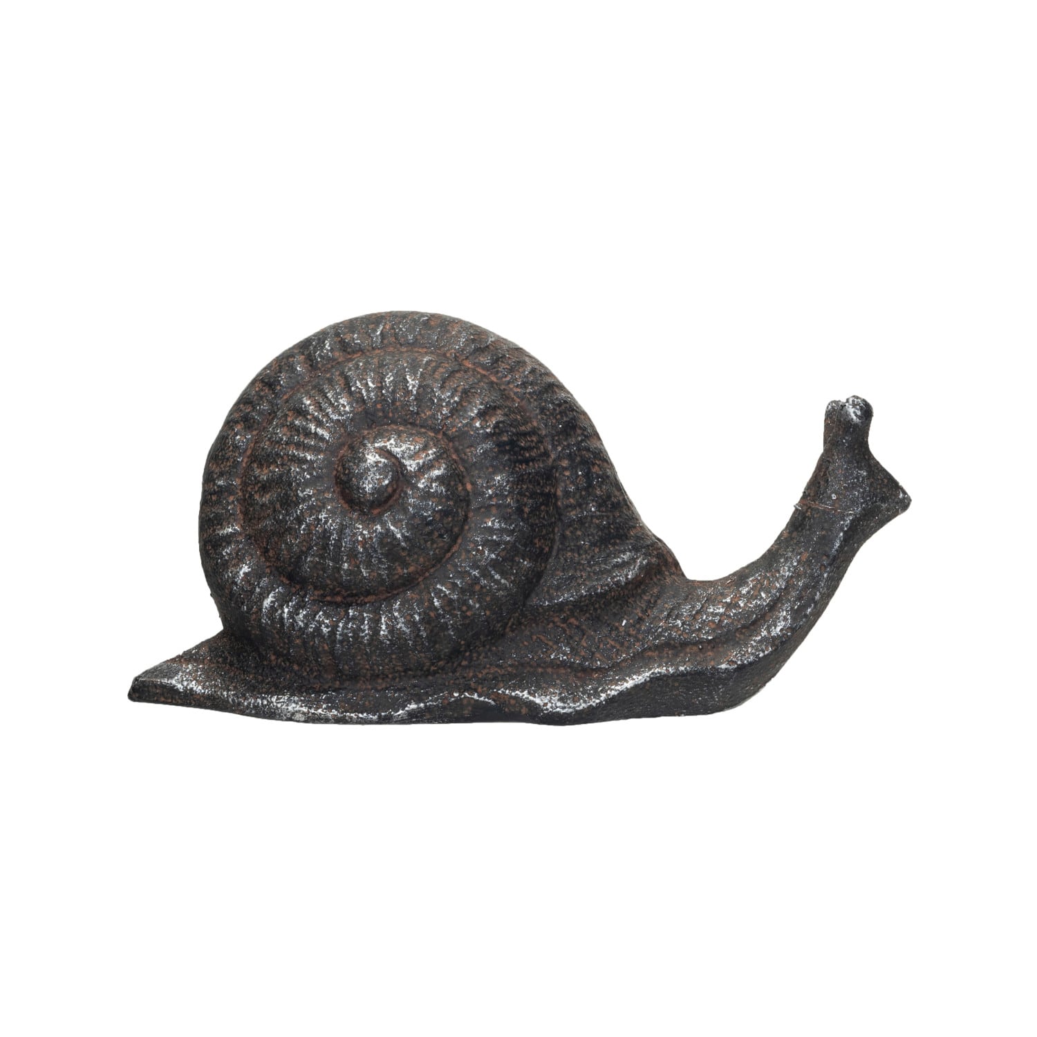 Hello Honey® 6" Rust-Colored Cast Metal Snail Accent Décor
