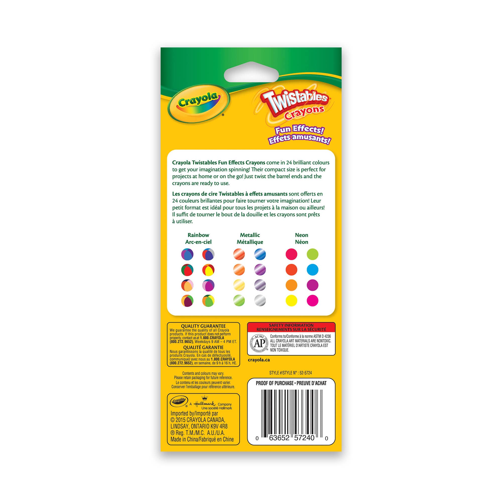 Crayola Fun Effects! Twistables Crayons: What's Inside the Box