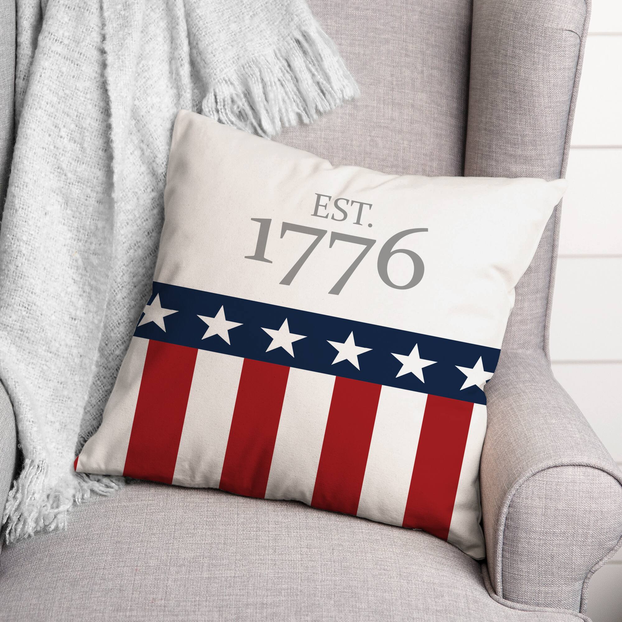 Est 1776 Throw Pillow