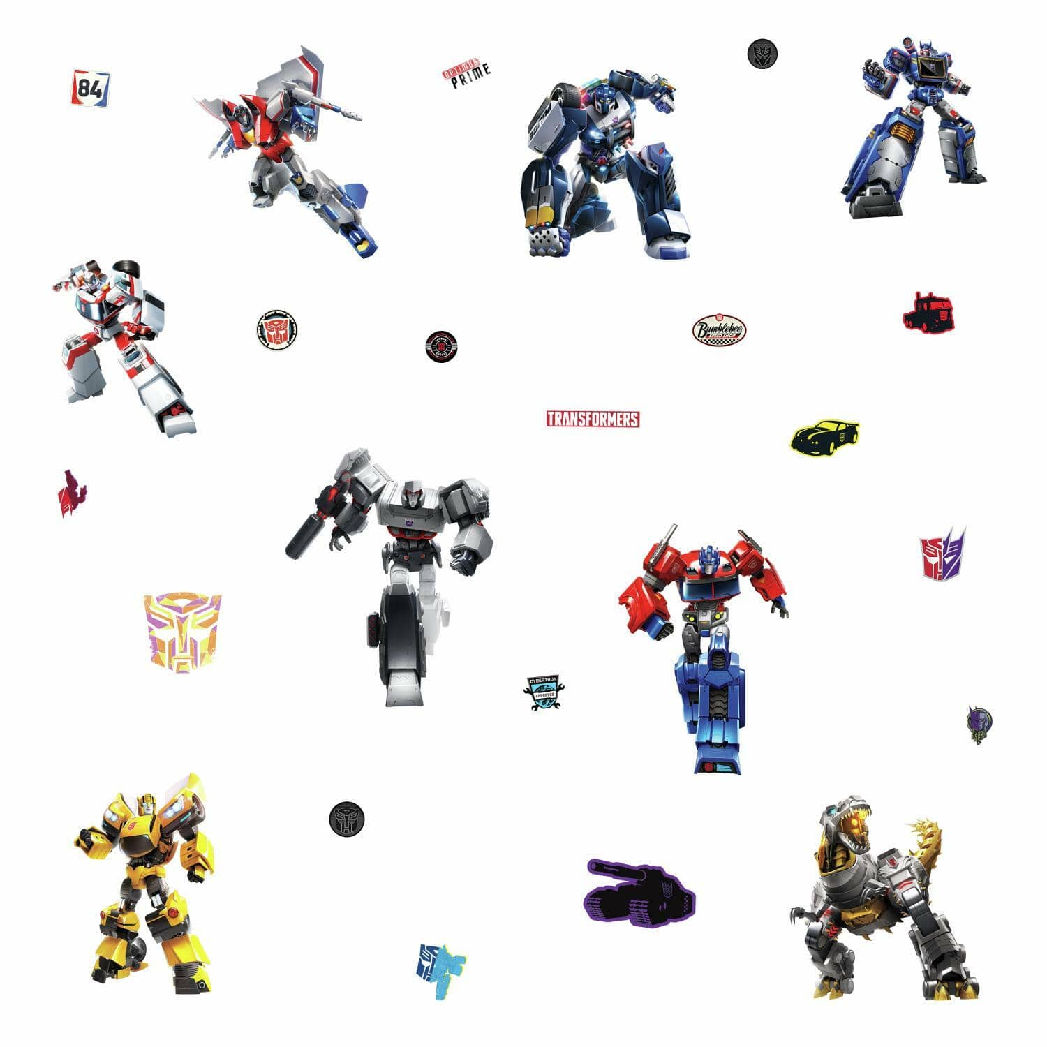 Transformers Sticker Sheet with 150 Stickers 