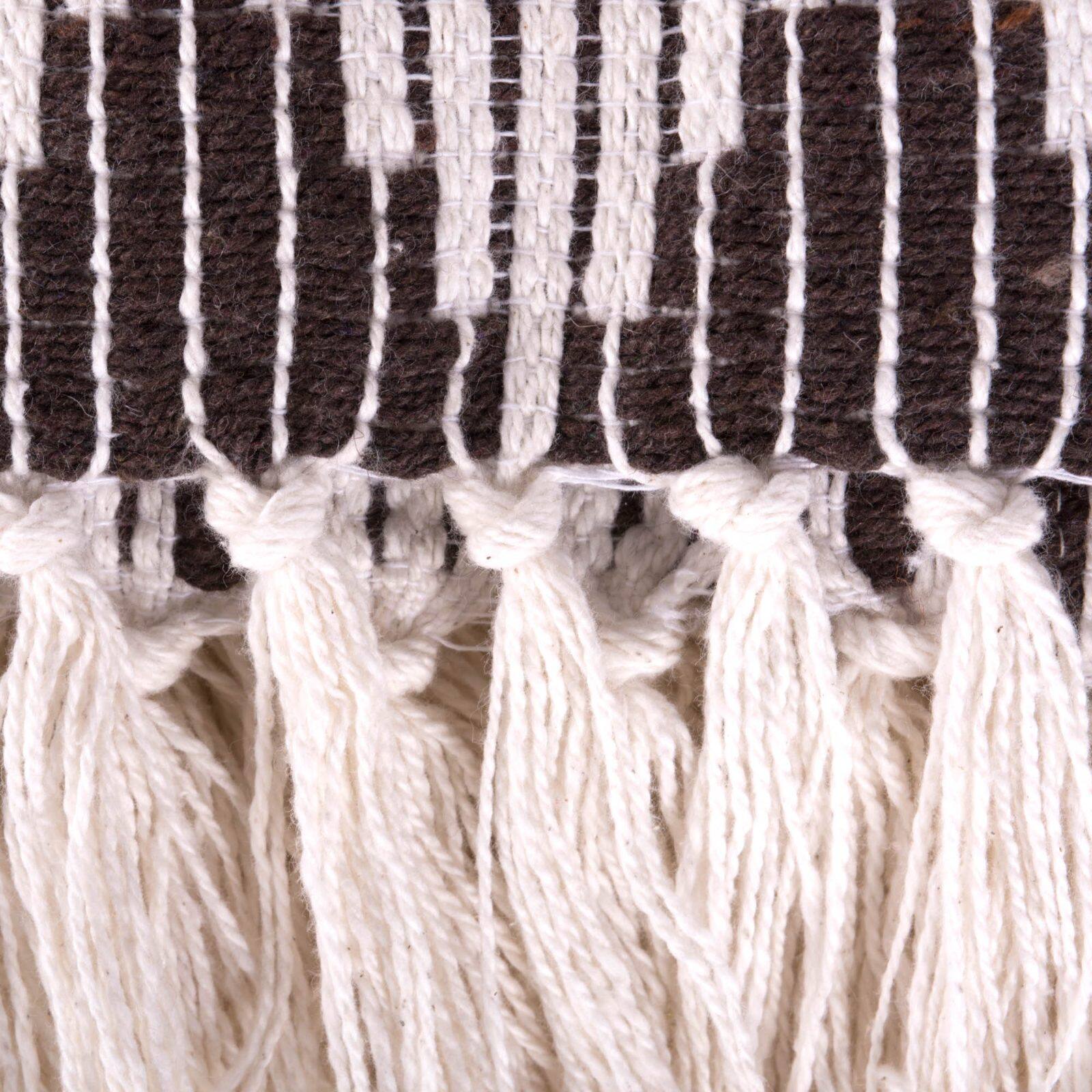 DII® Dark Brown & Stone Colby Southwest Throw