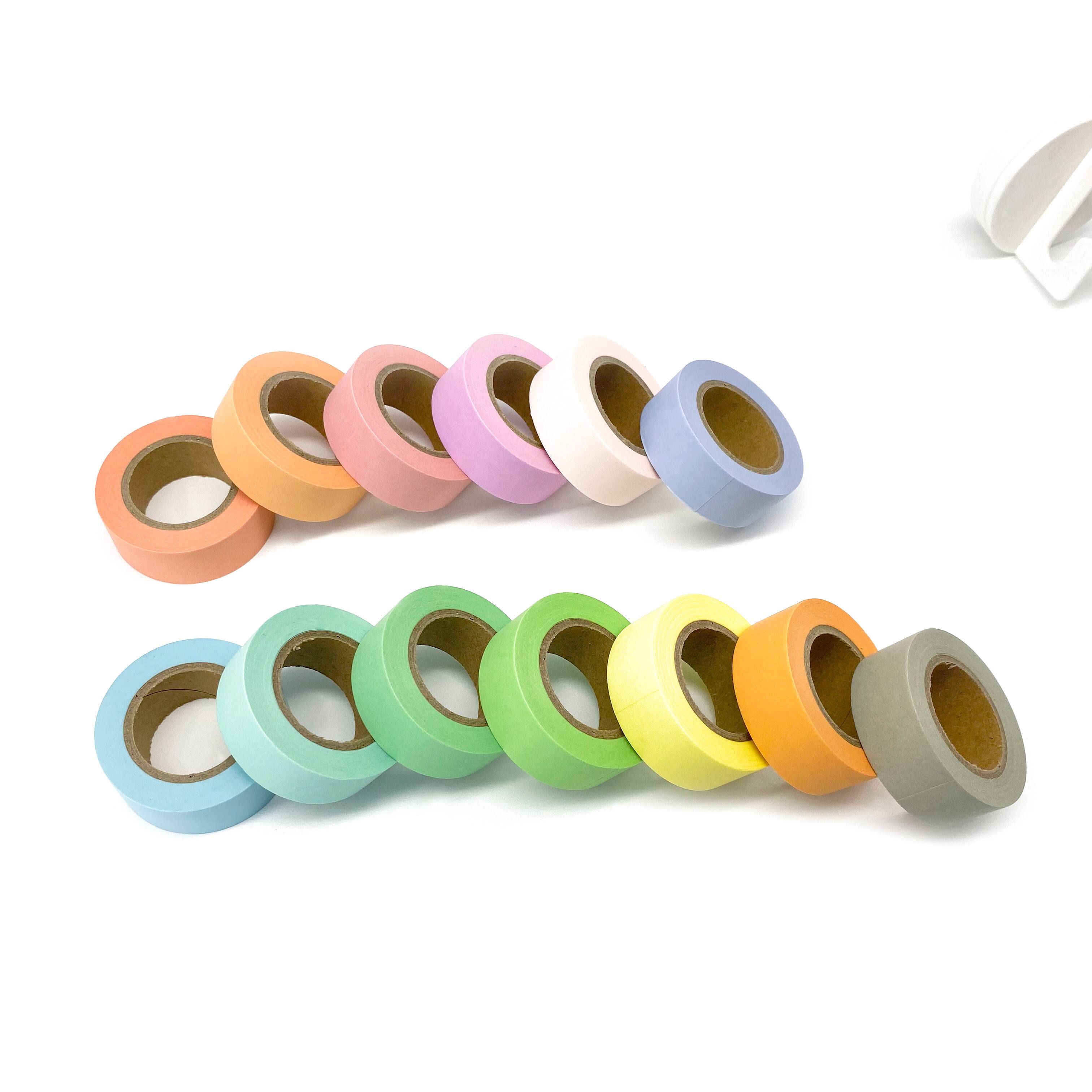 6 Packs: 13 ct. (78 total) Solid Pastel Crafting Washi Tape Rolls by Recollections™