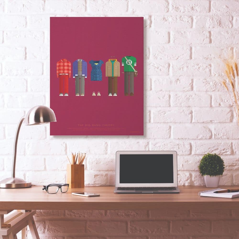 Stupell Industries Big Bang Theory Character&#x27;s Fashion Canvas Wall Art