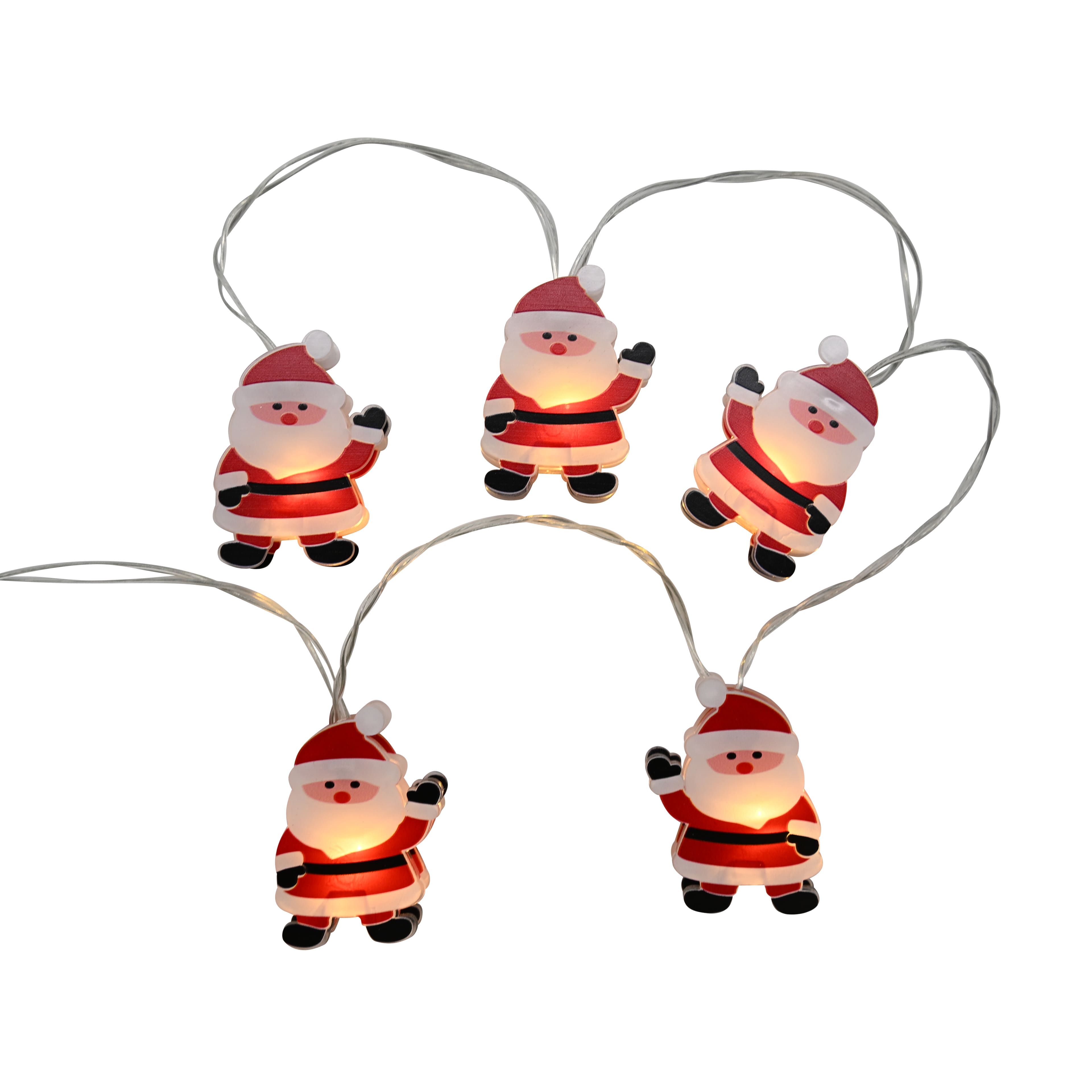 12ct. Double-Sided Santa Icon String Lights by Ashland&#xAE;