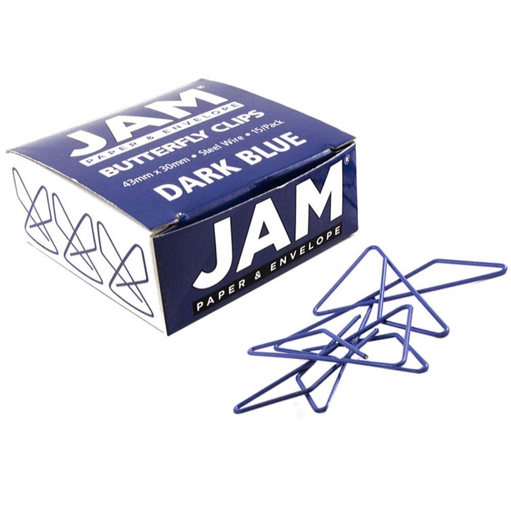 JAM Paper Colorful Butterfly Paper Clips