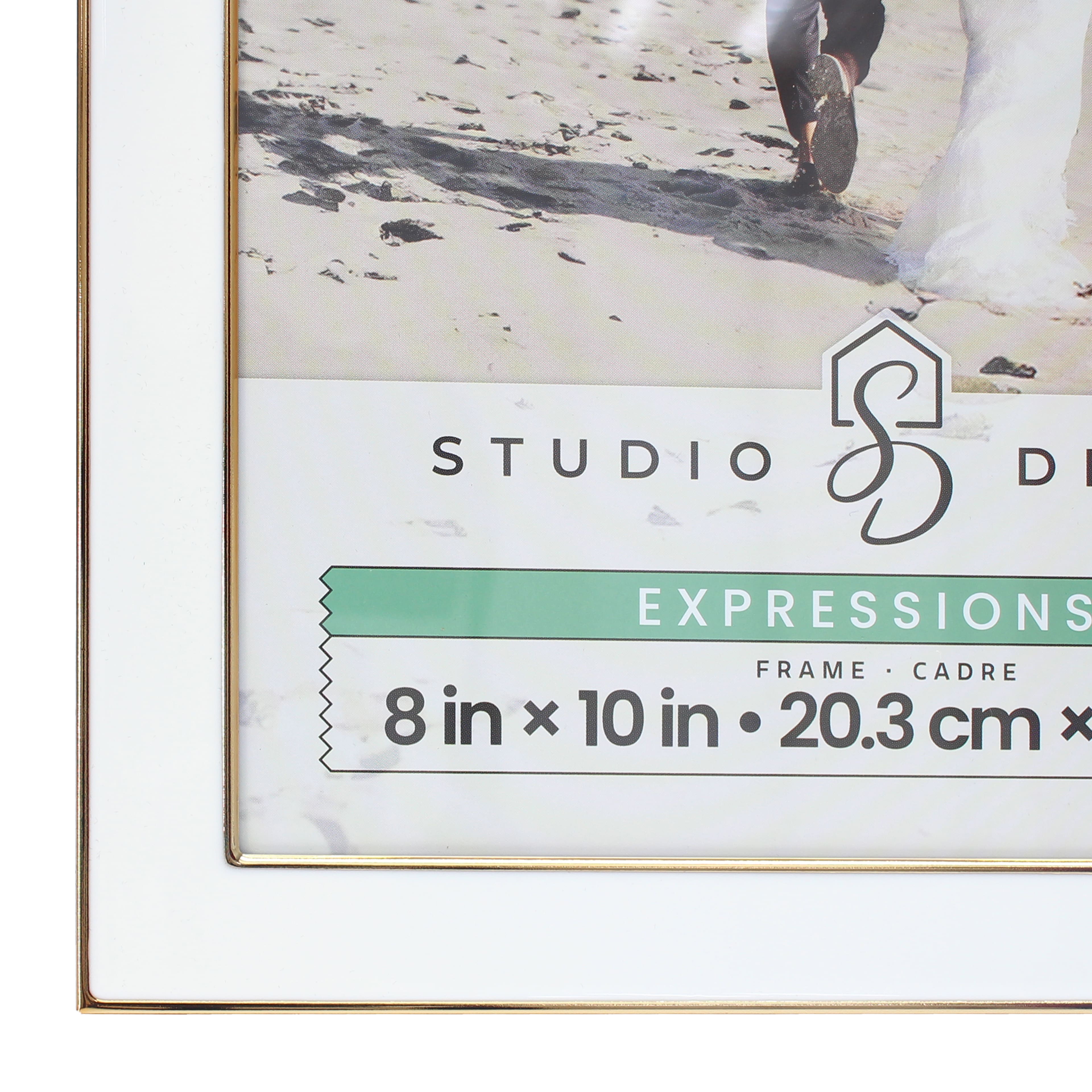 Expressions&#x2122; White with Gold Outline Wall Frame by Studio D&#xE9;cor&#xAE;