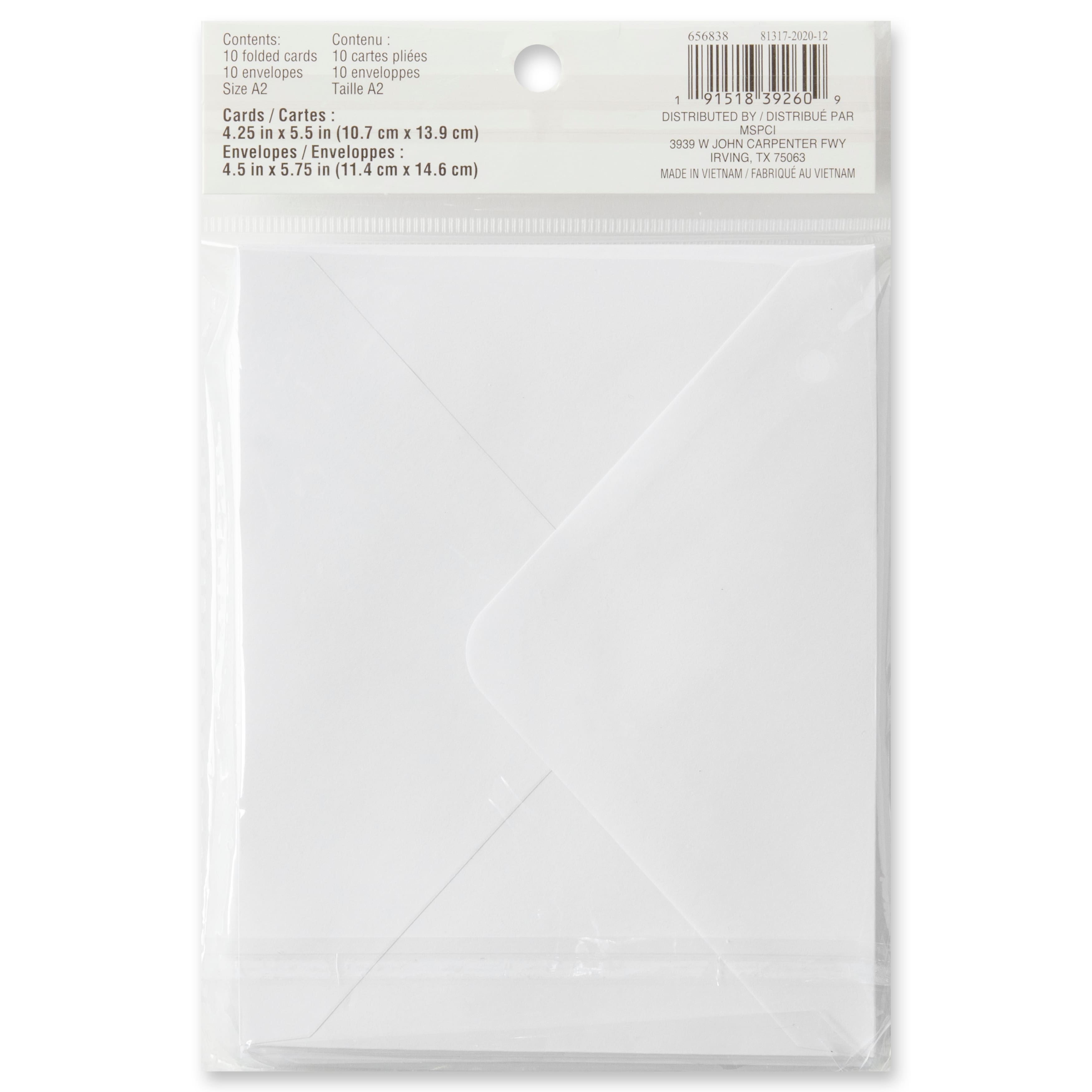 12 Packs: 10 ct. (120 total) 4.25" x 5.5" White Scalloped Cards & Envelopes by Recollections™