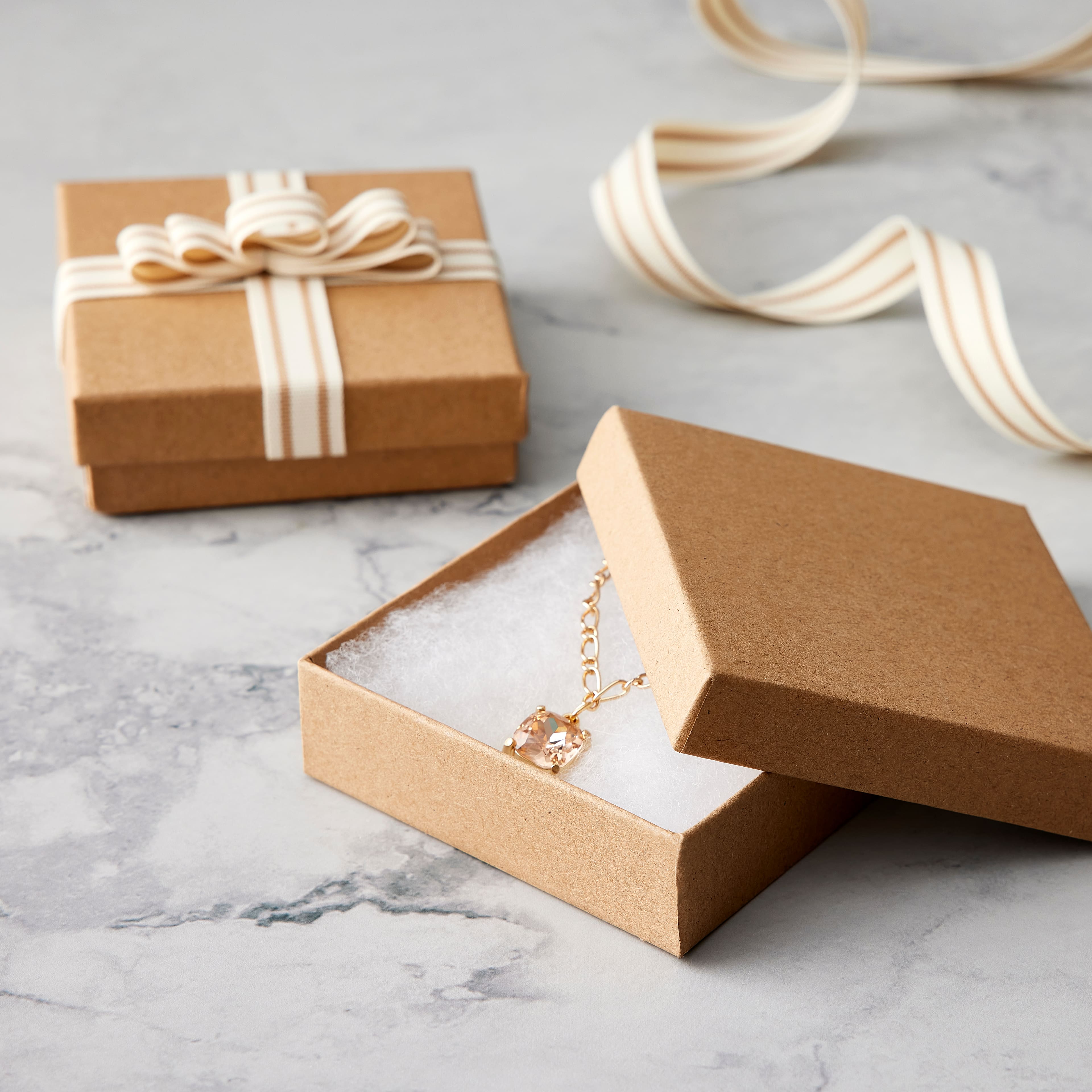 Plain Card Long Slim Jewellery Necklace Bracelet Boxes Presentation Gift Box 