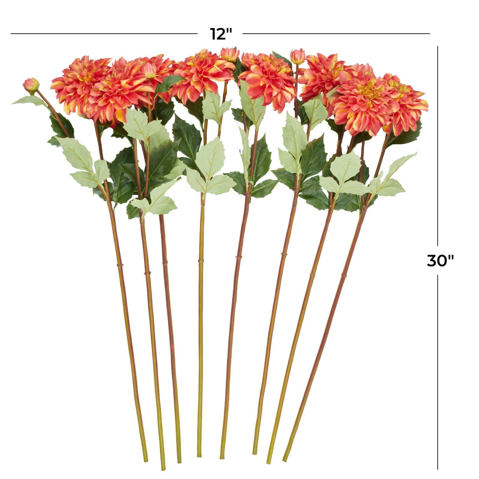 30" Red Dahlia Artificial Flower Stem, 8ct.