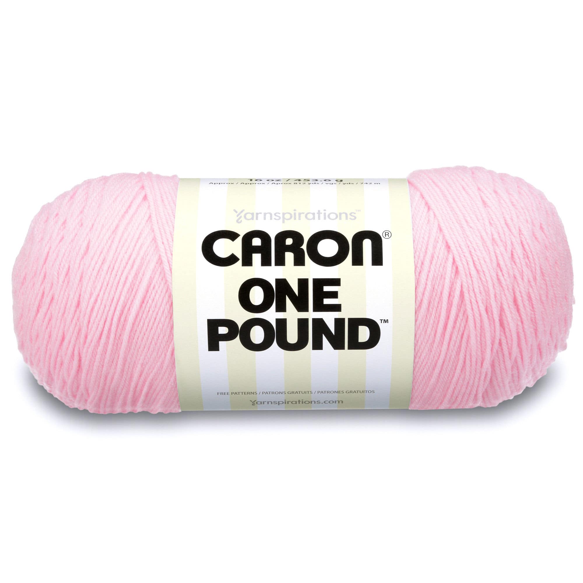 Caron® One Pound™ #4 Medium Acrylic Yarn, Truffle 16oz/454g, 812 Yards (2  Pack)