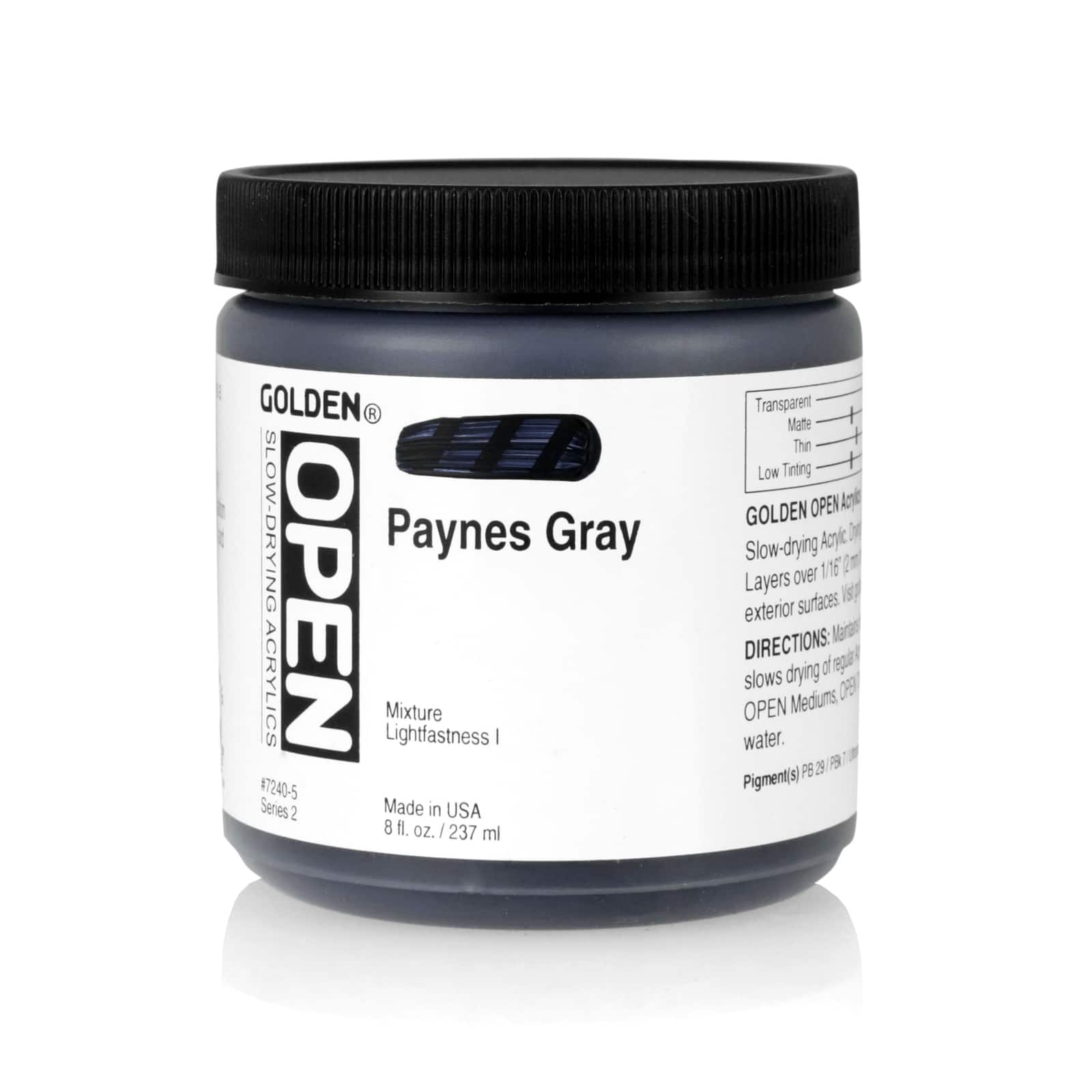 Golden® OPEN™ Slow Drying Acrylics, 8oz. Open Stock Acrylic Paint