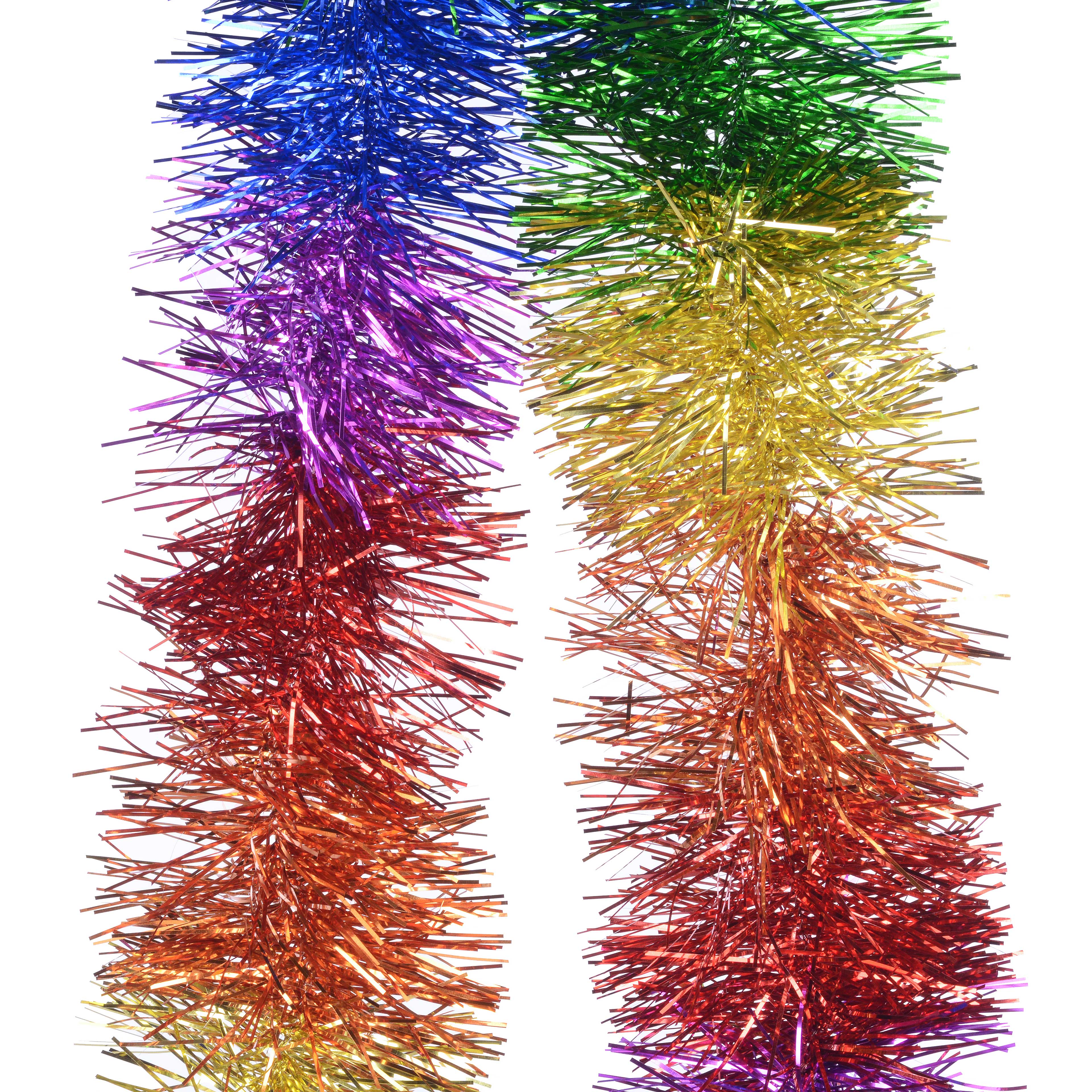 12ft. Rainbow Tinsel Garland by Celebrate It&#x2122;