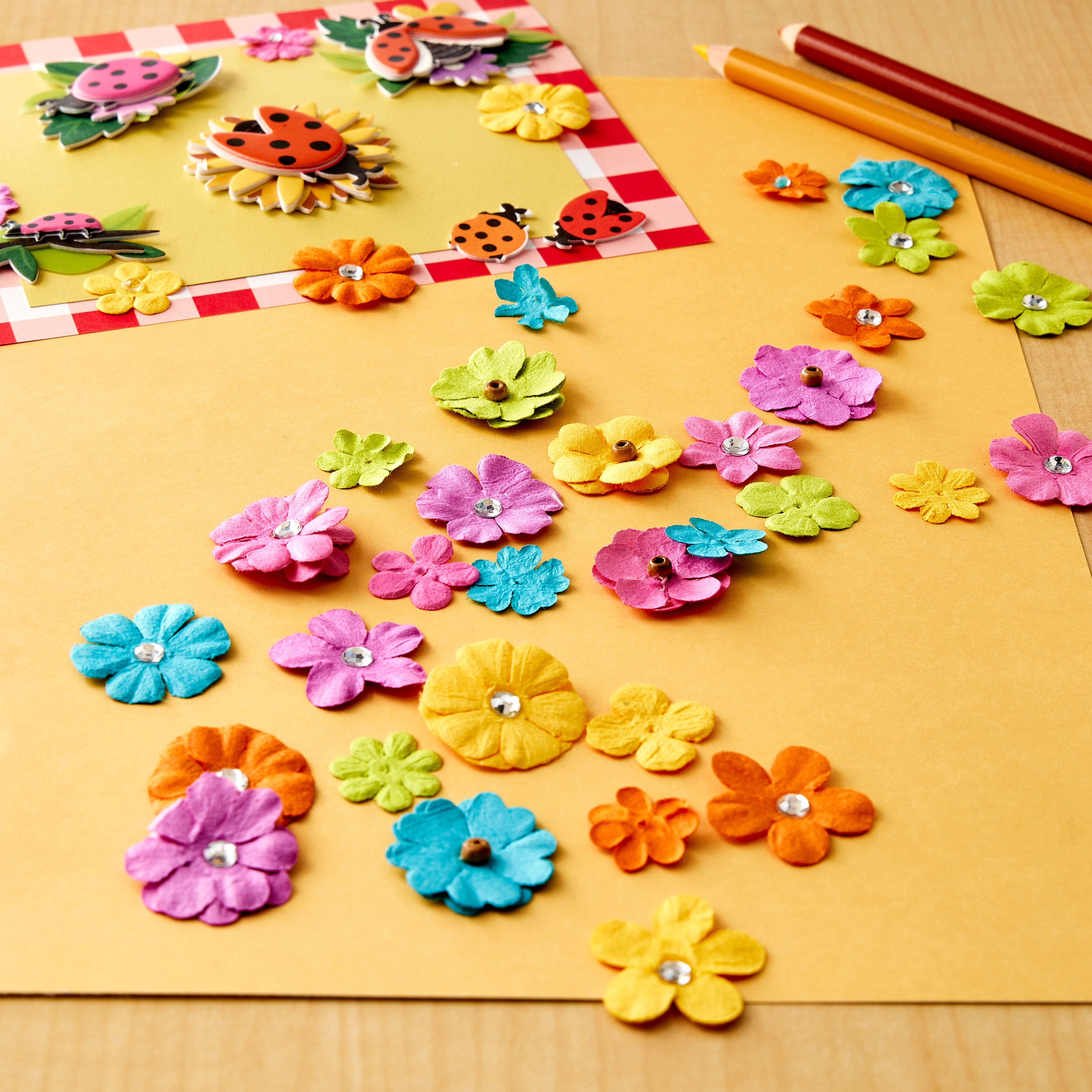 Bright Mini Paper Flower Embellishments By Recollections™