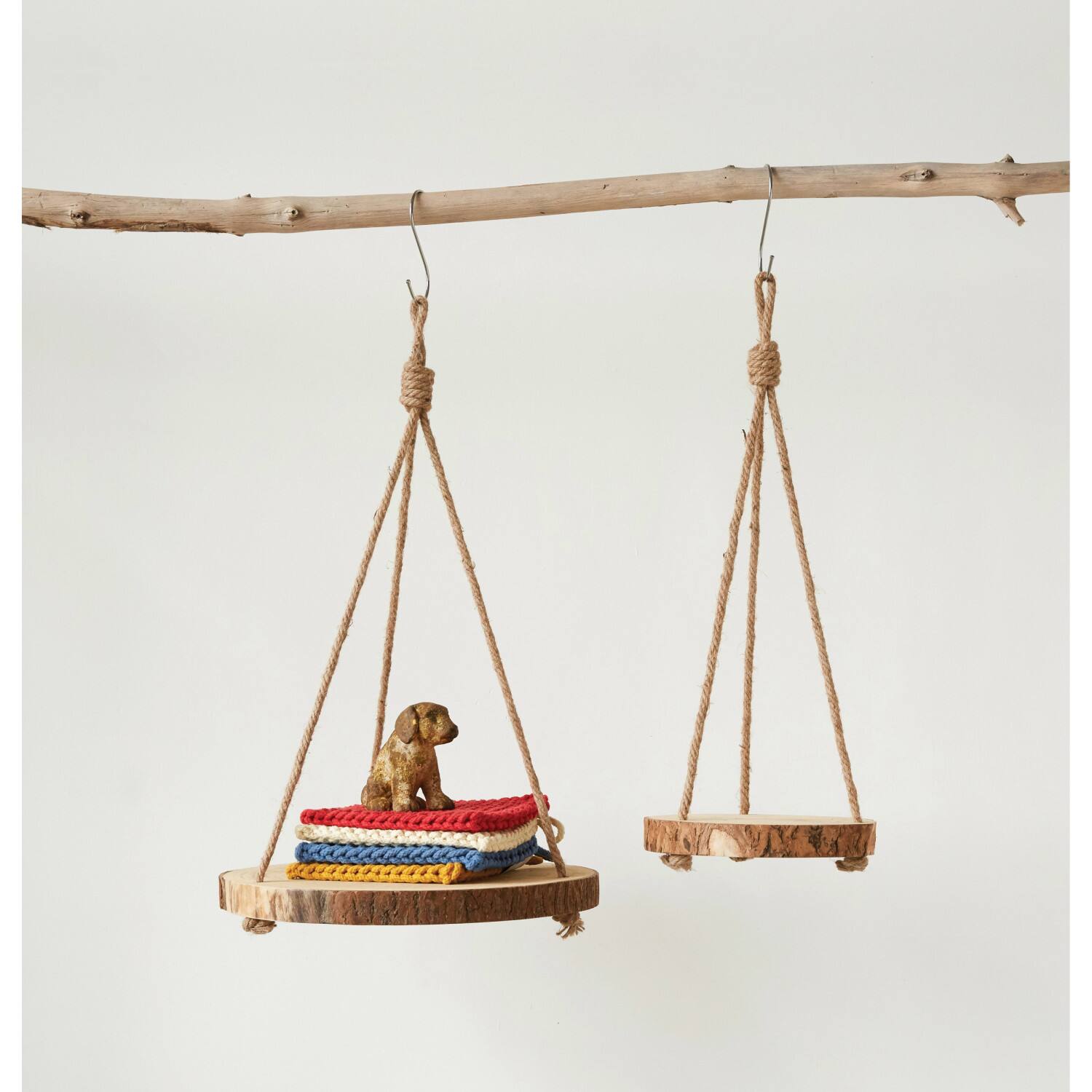 Hello Honey® 16" Round Paulownia Hanging Wood Slice