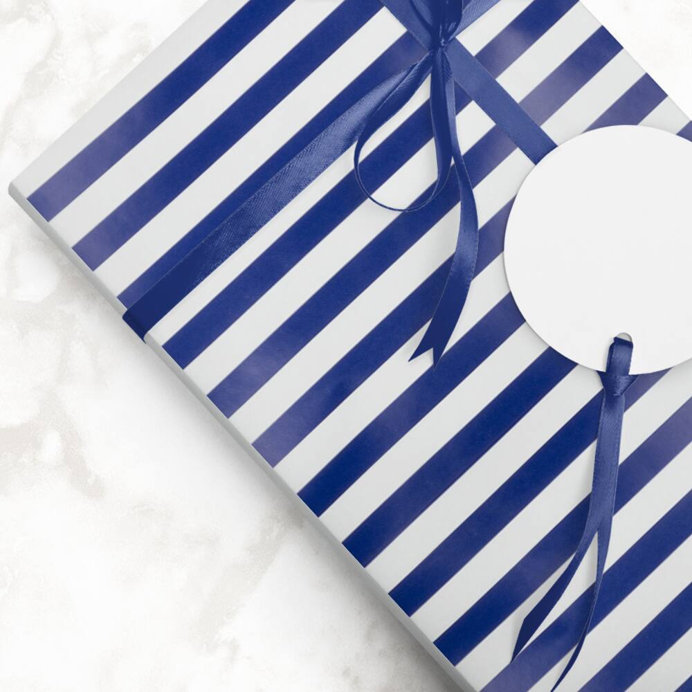 JAM Paper Striped Gift Wrap