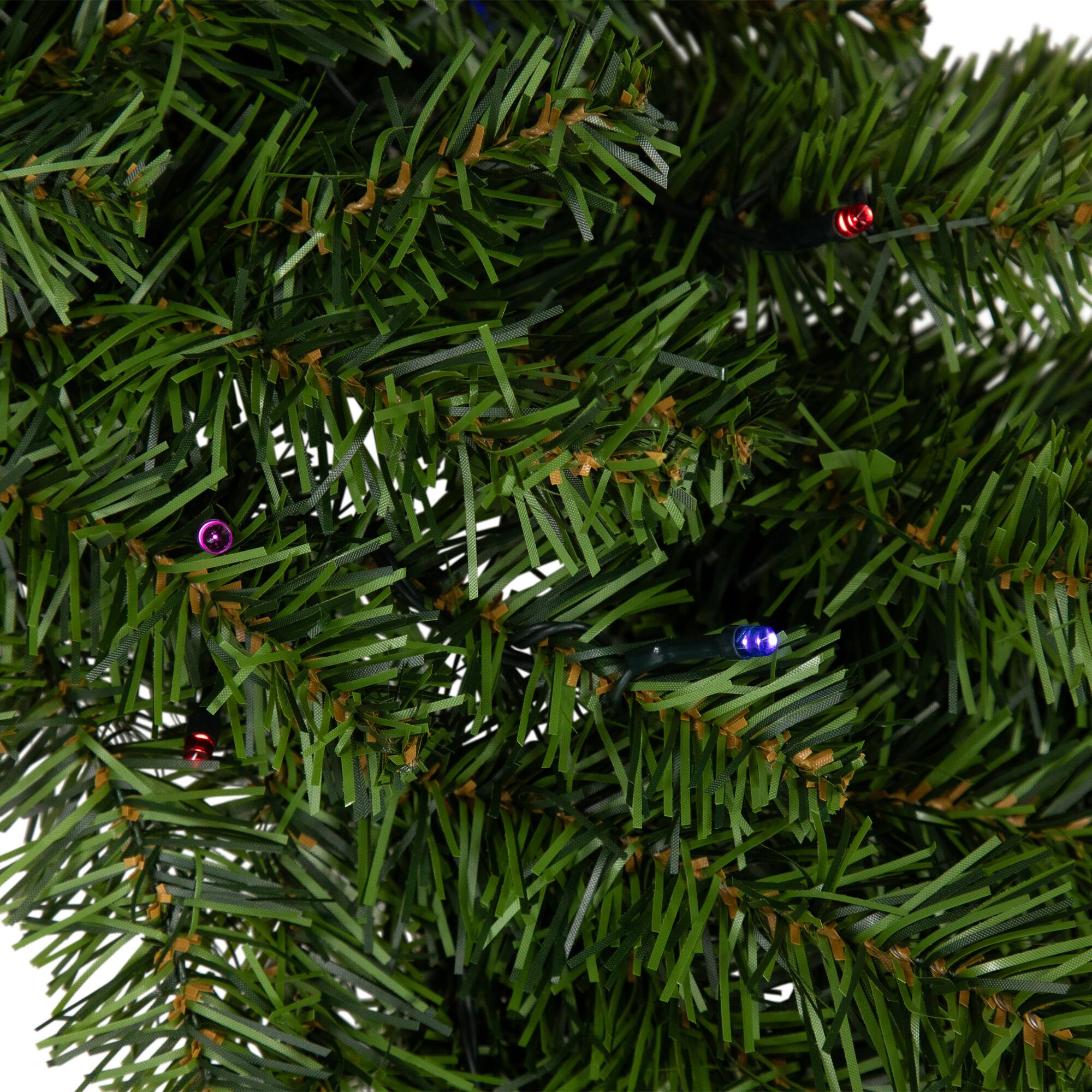 30&#x22; LED Canadian Pine Artificial Christmas Wreath
