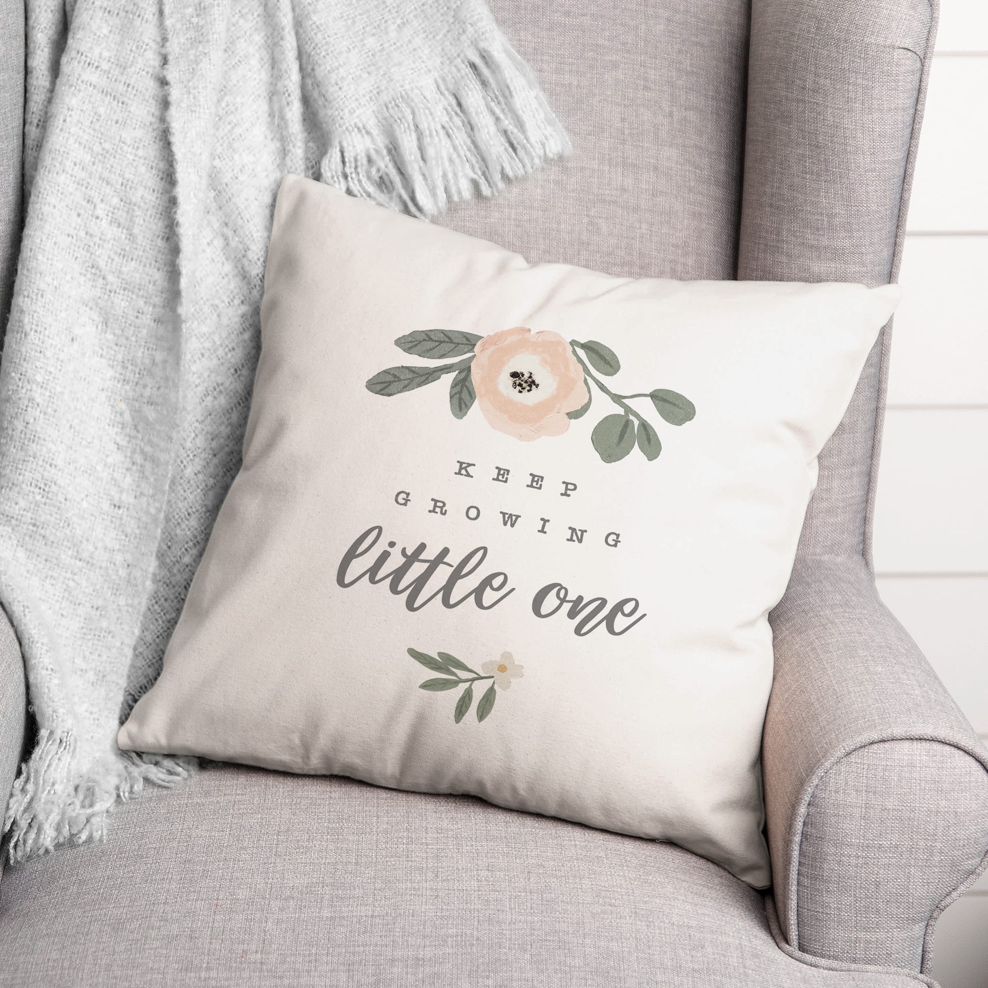 Keep Growing 18" x 18" Throw Pillow