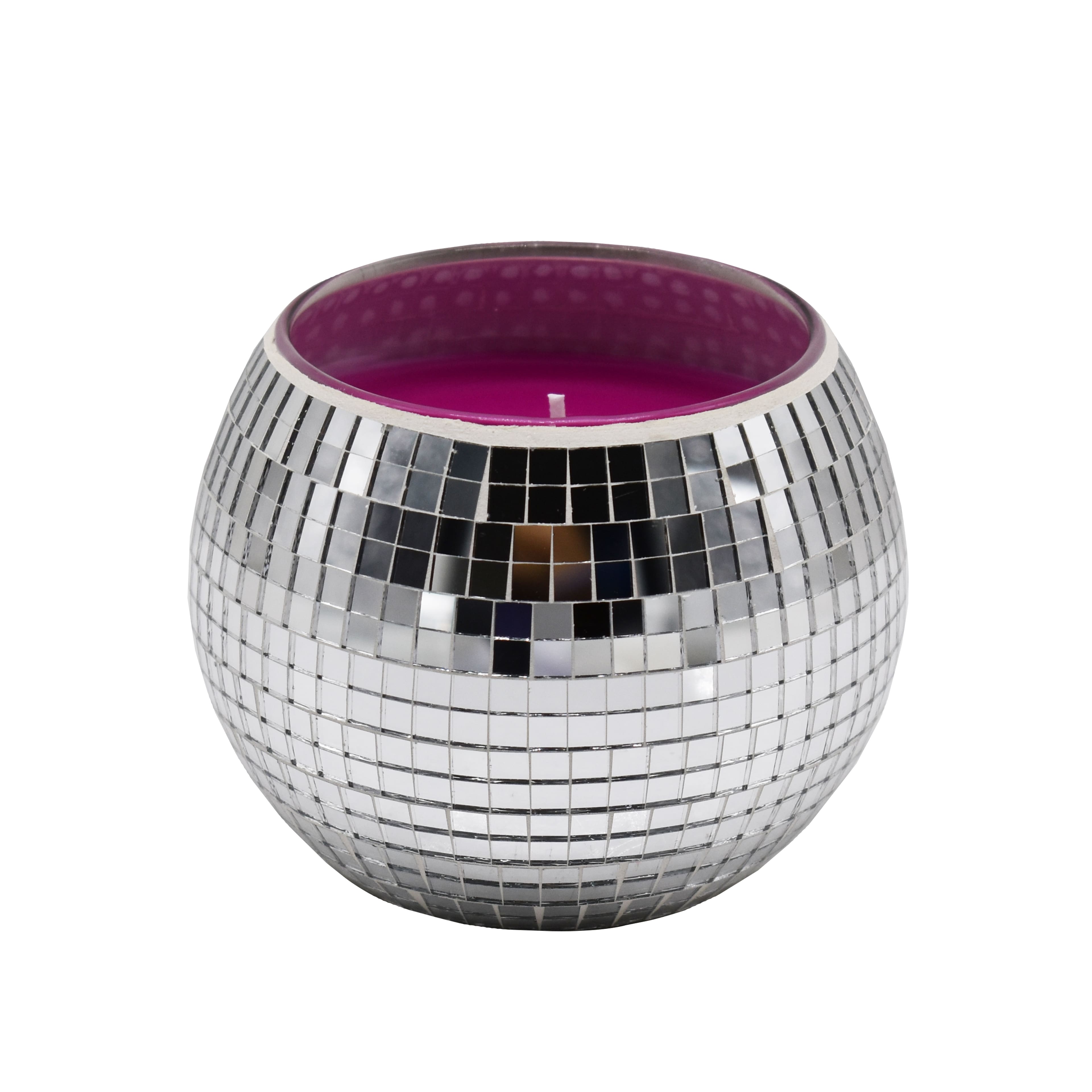 5.6oz Purple Disco Ball Dazzle &#x26; Sparkle Scented Candle