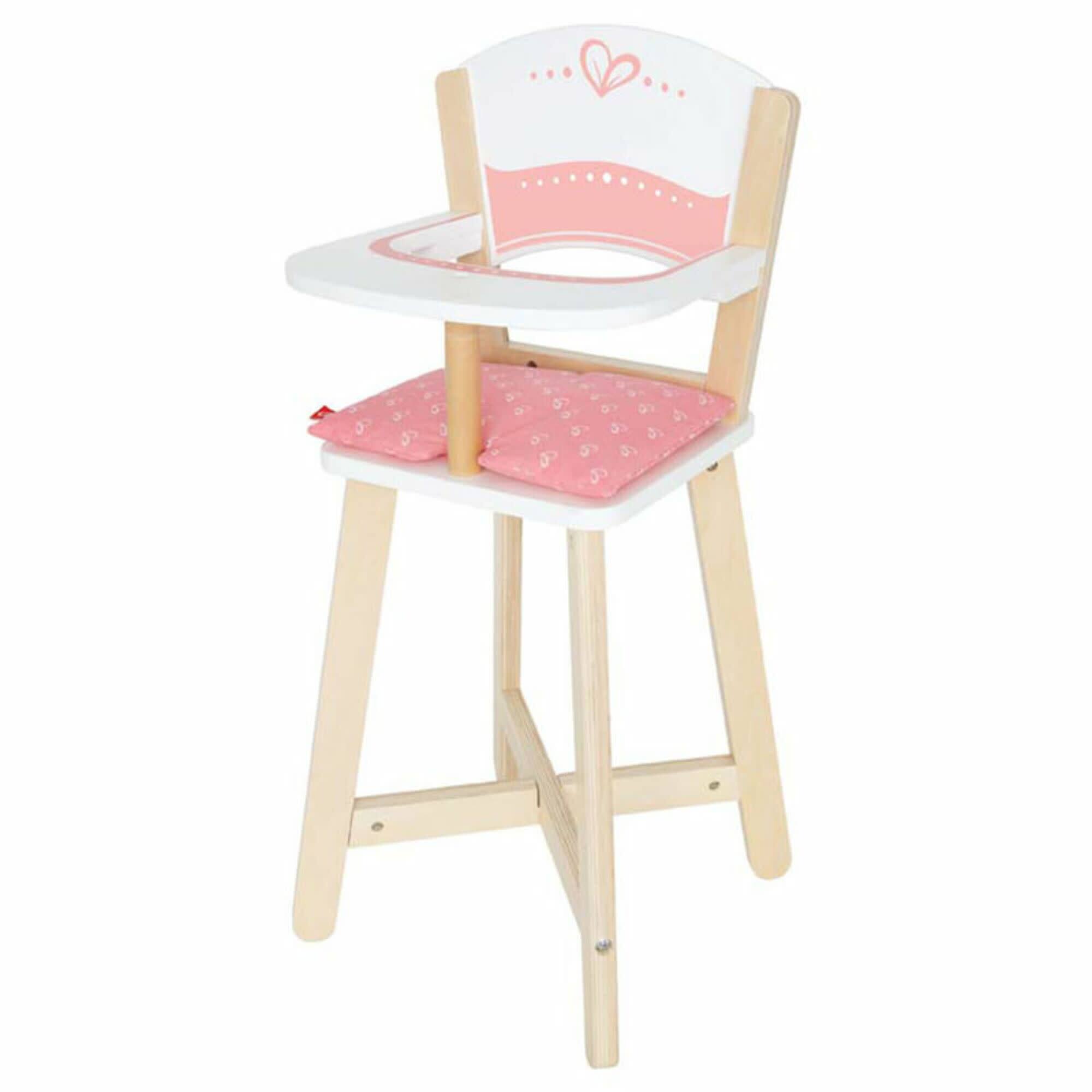 Hape Pink Heart Babydoll Highchair
