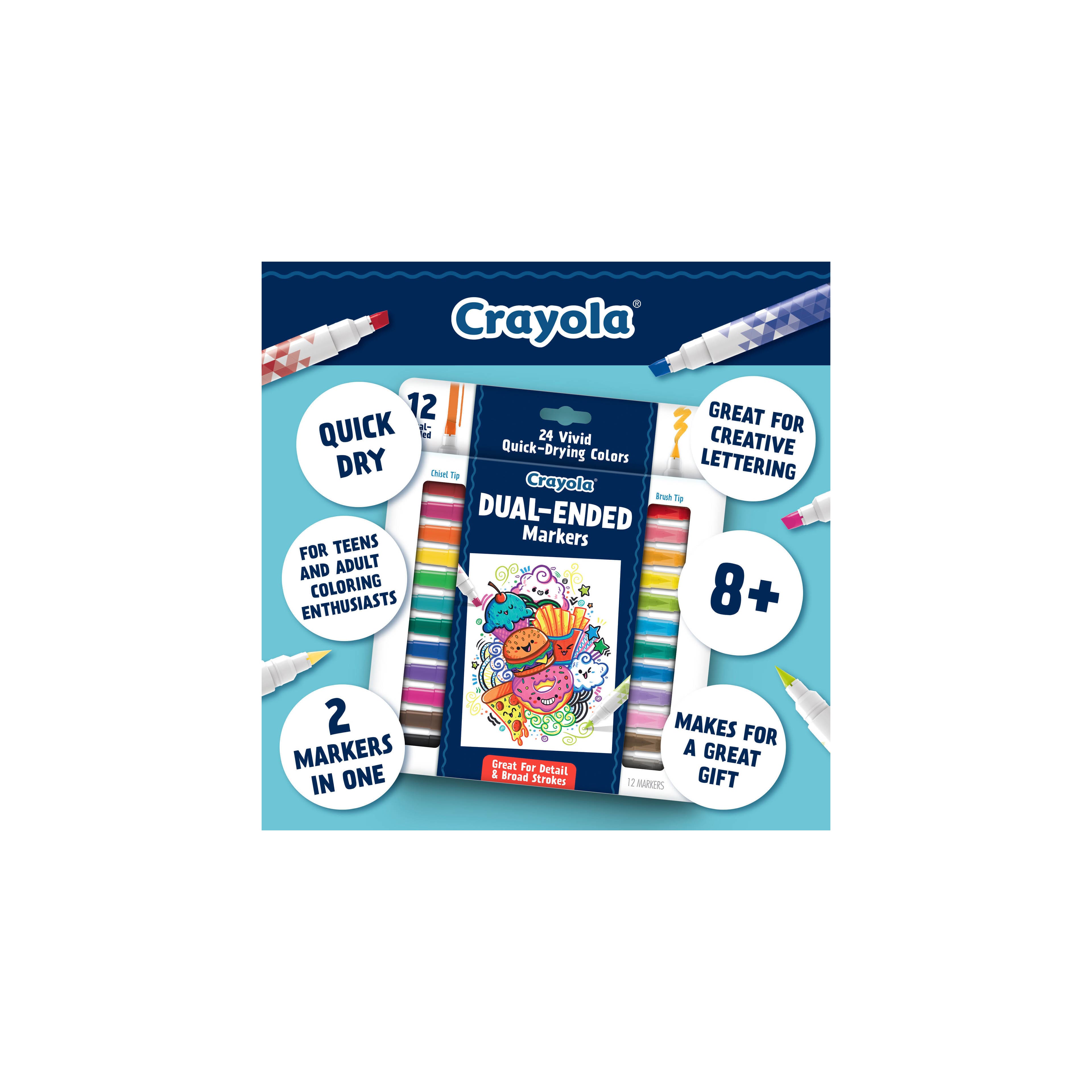 Crayola&#xAE; Dual-Ended Doodle Markers, 12ct.