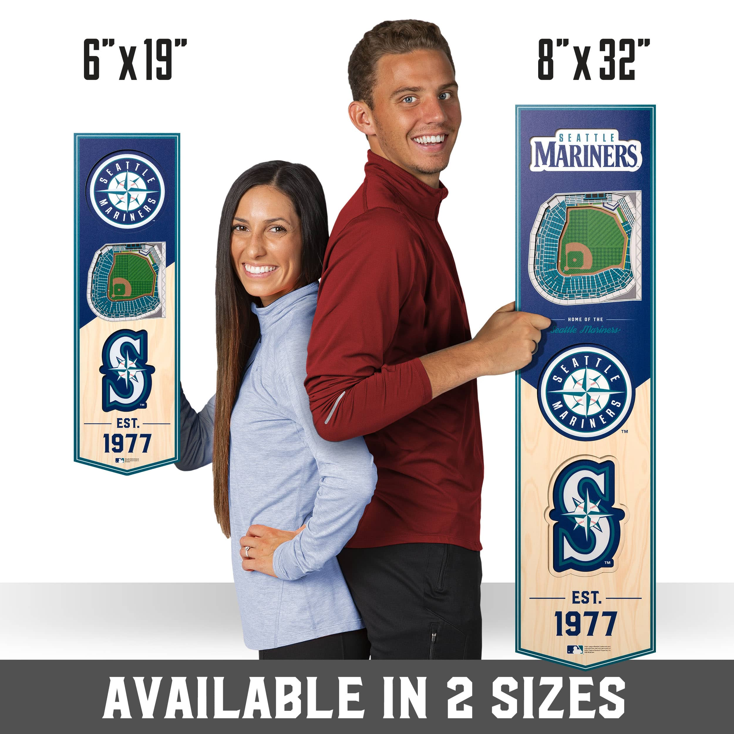 8 x 32 MLB San Diego Padres 3D Stadium Banner