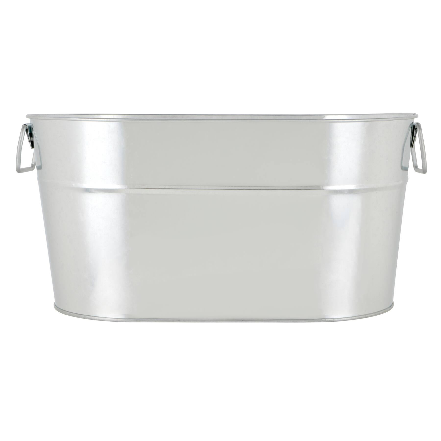 12" Silver Oval Metal Bucket by Celebrate It™