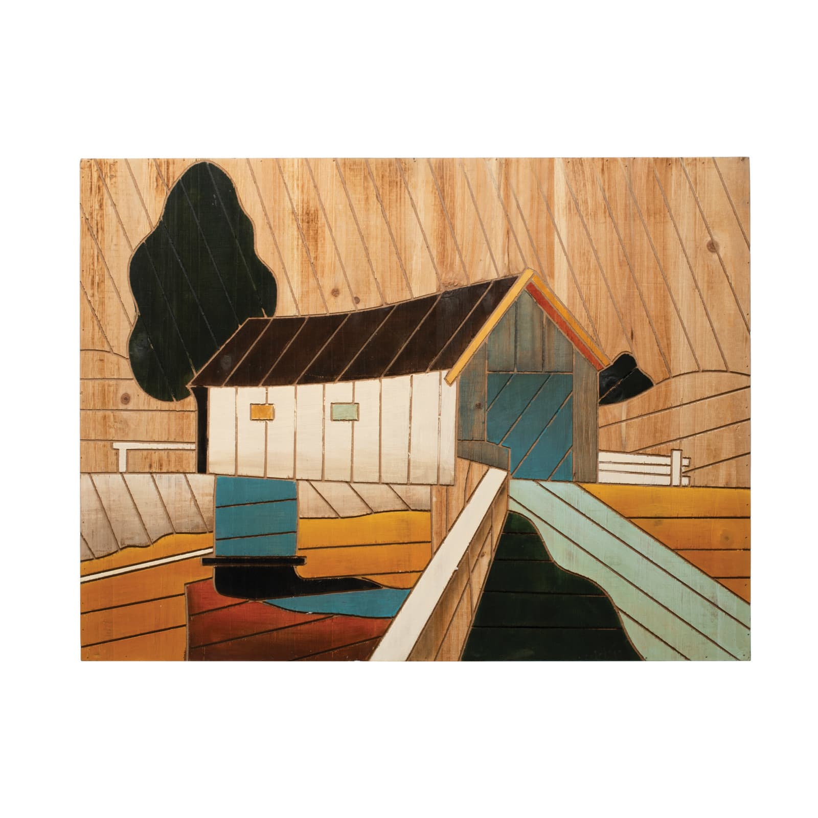 Hello Honey&#xAE; Wood Barn Wall D&#xE9;cor