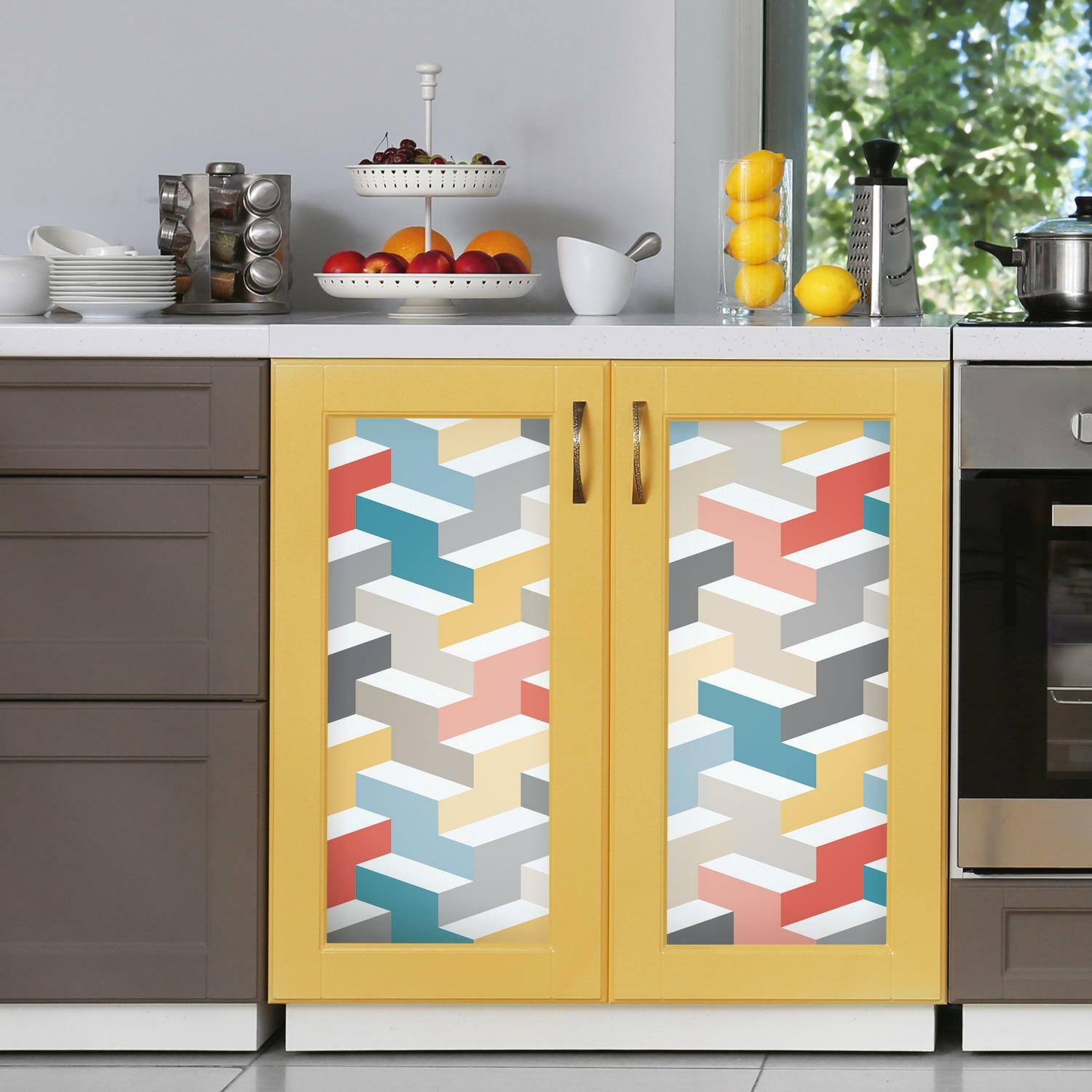 RoomMates 3D Steps Peel & Stick Wallpaper