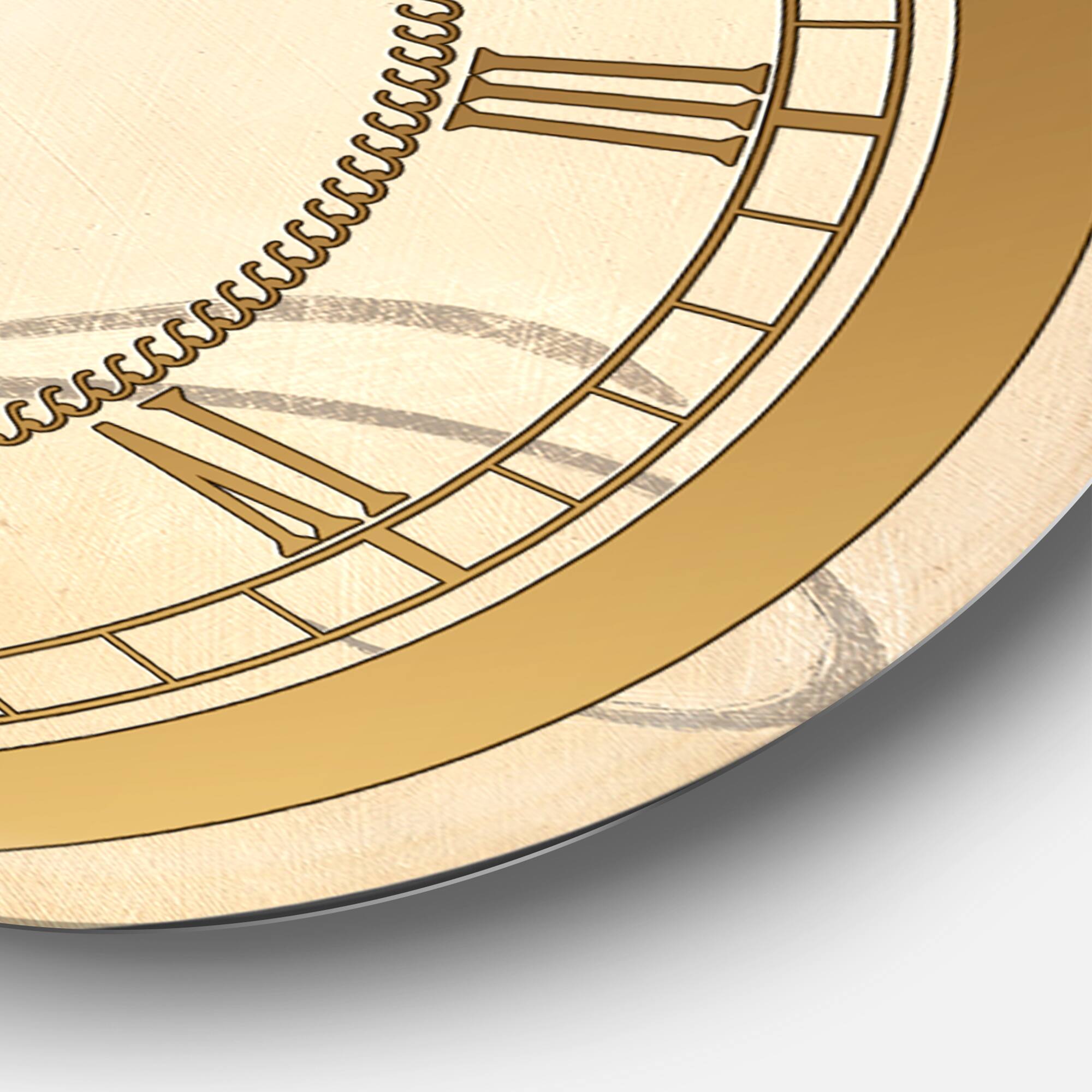 Designart 'French Chateau White Wine Ii Glam Wall Clock