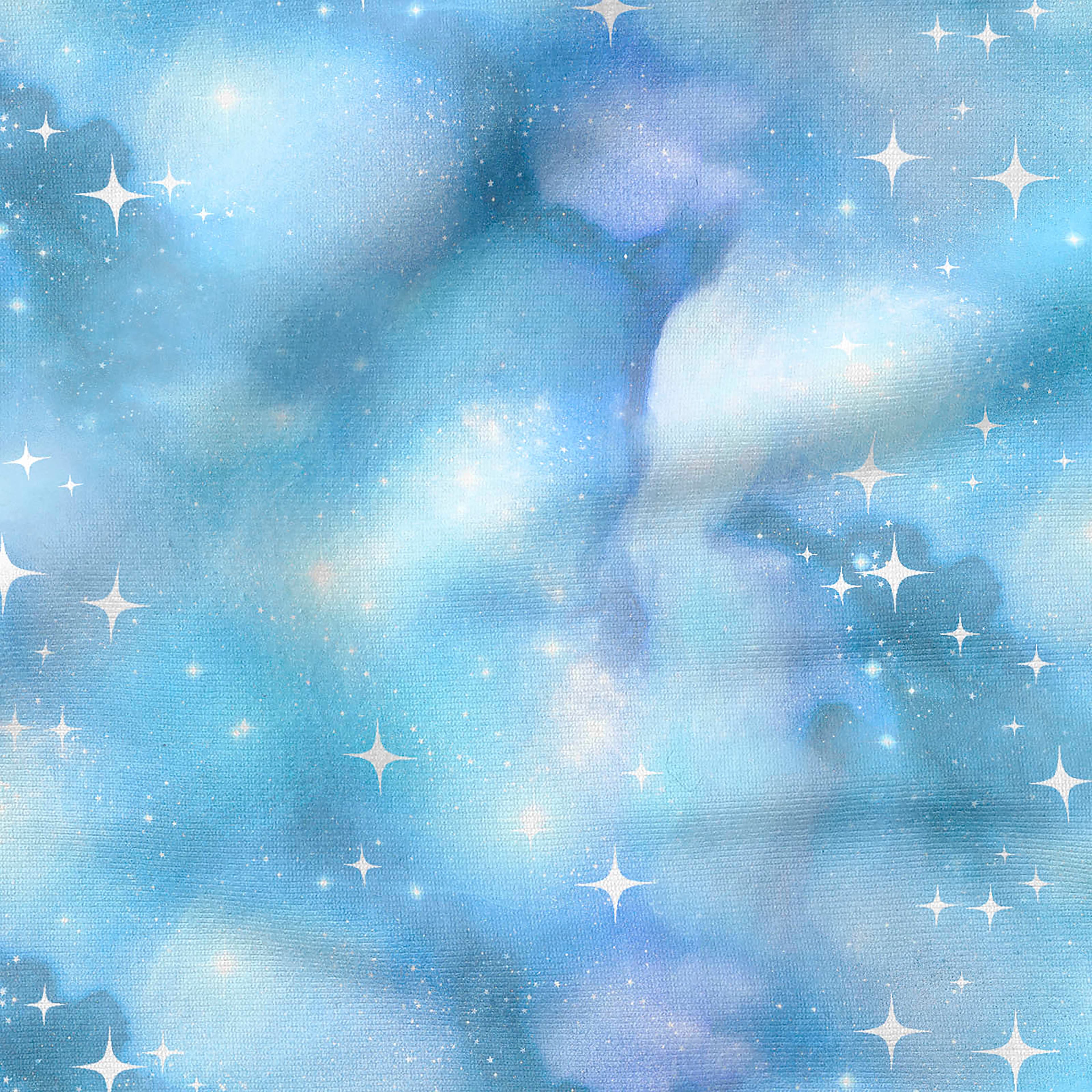 Fabric Editions Blue Starry Night Cotton Fabric