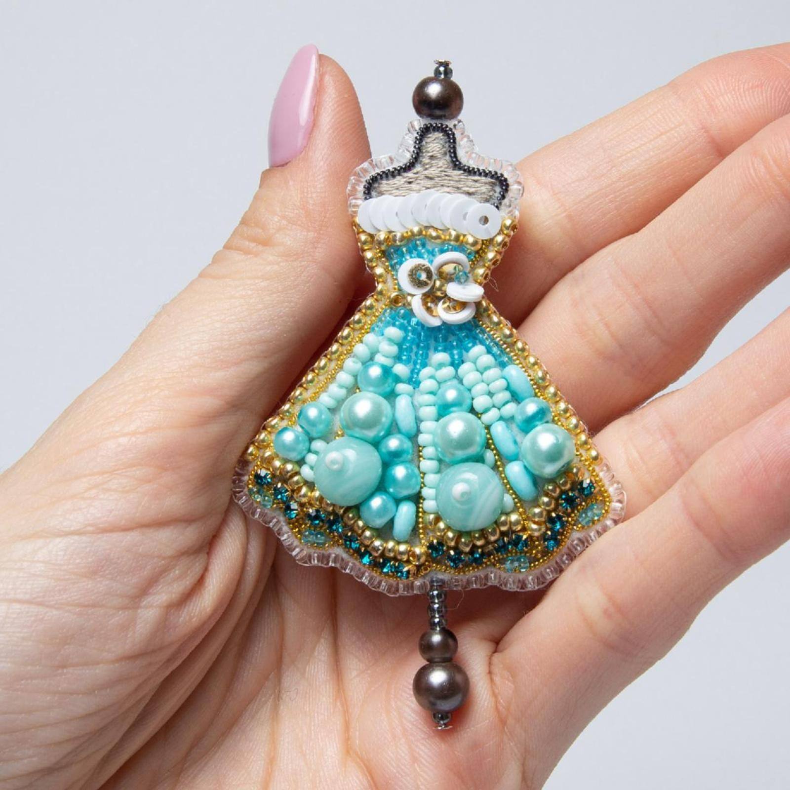 BP-322C Dress Broach Beadwork Kit