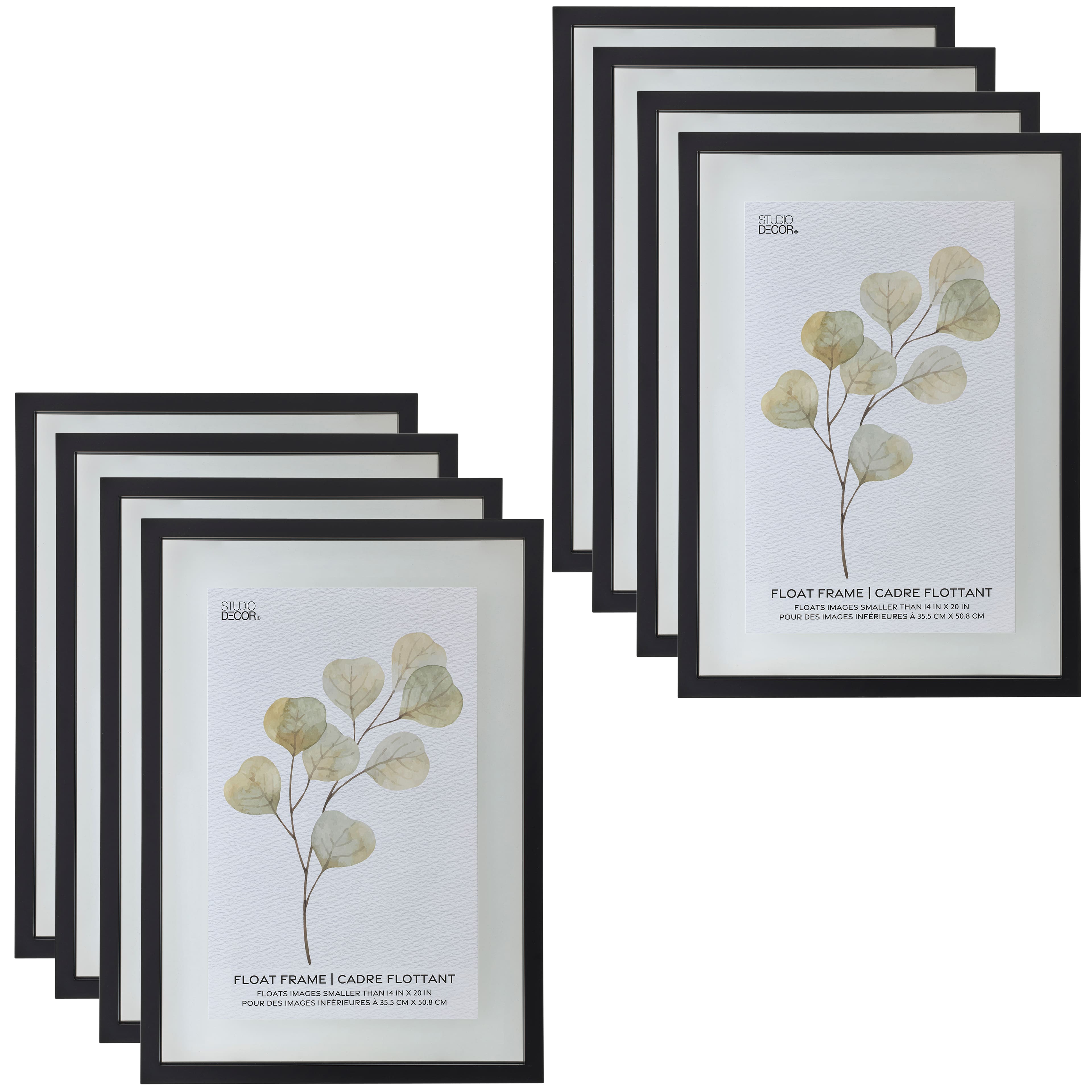 8 Pack: Black Float Frame by Studio Décor®