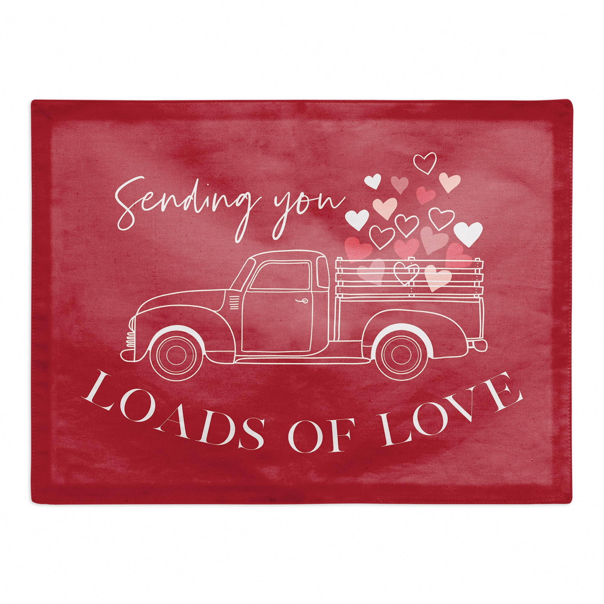 Loads of Love Truck 14" x 18" Cotton Twill Placemat