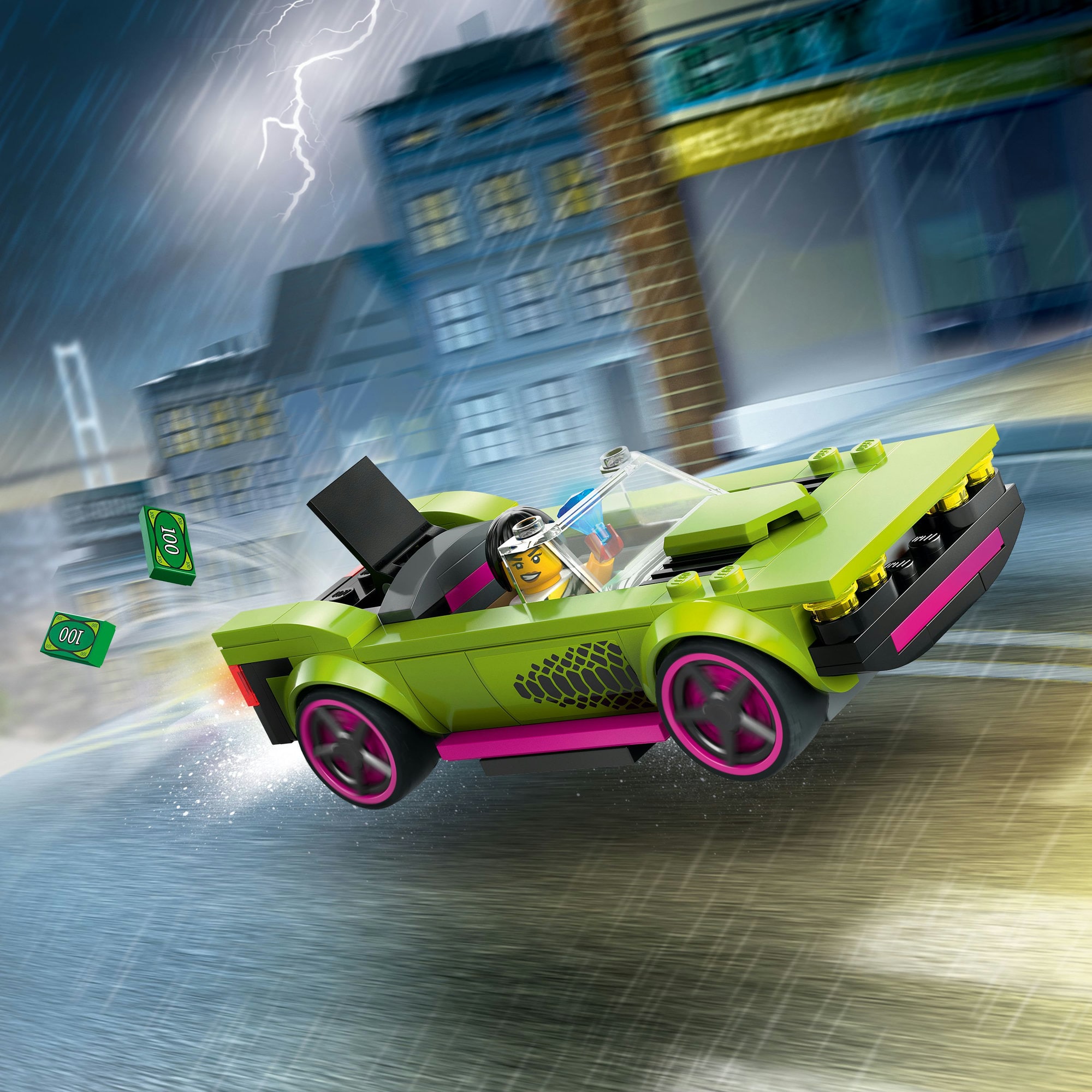 LEGO&#xAE; City Police Car and Muscle Car Chase Set 60415