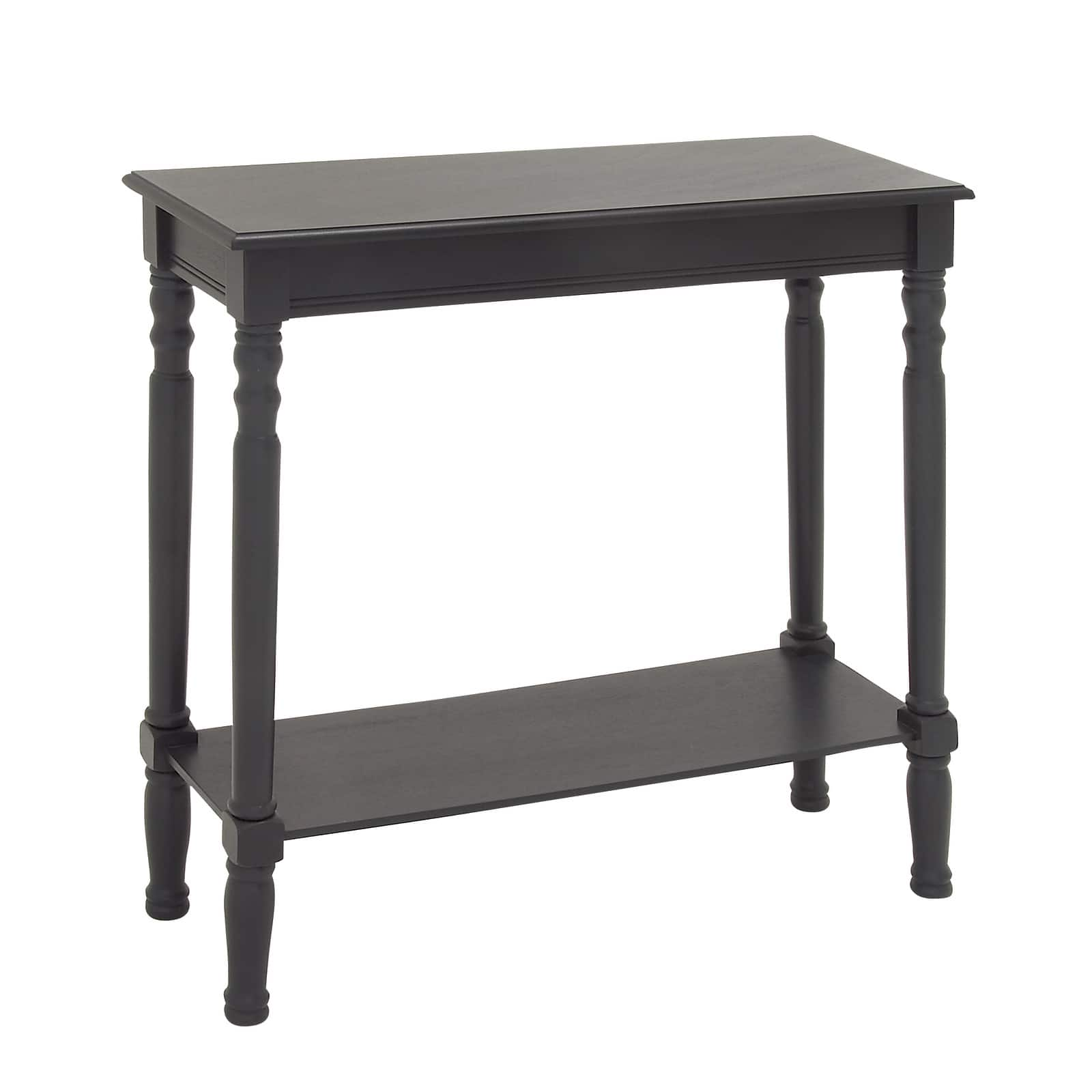 Black Traditional Wood Console Table, 32&#x22; x 32&#x22;