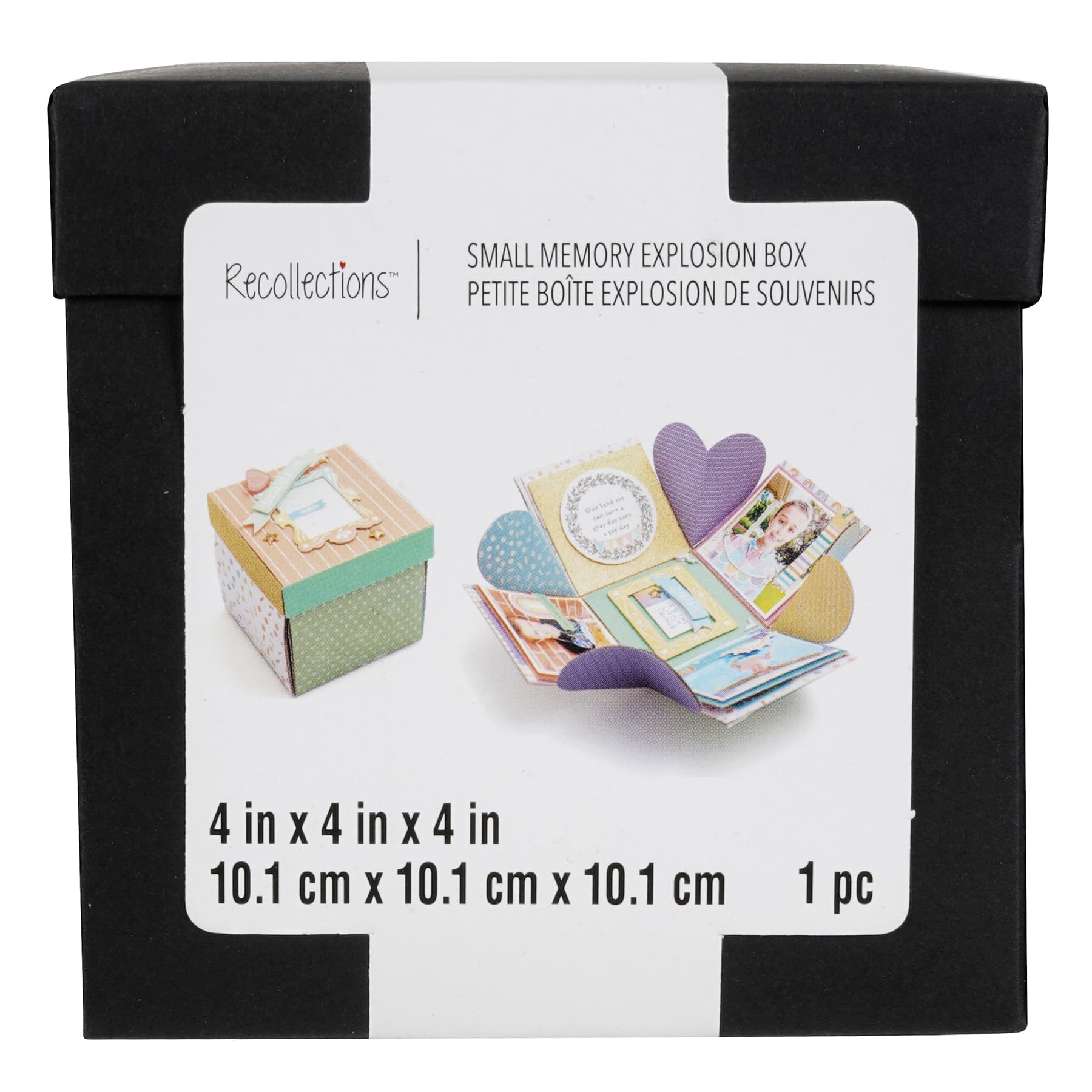 4&#x22; Black Memory Explosion Box by Recollections&#x2122;