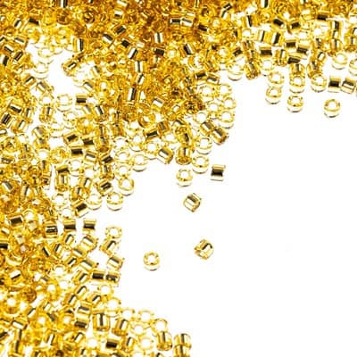 Miyuki® Silver Lined Gold Glass Seed Beads, 11/0 image