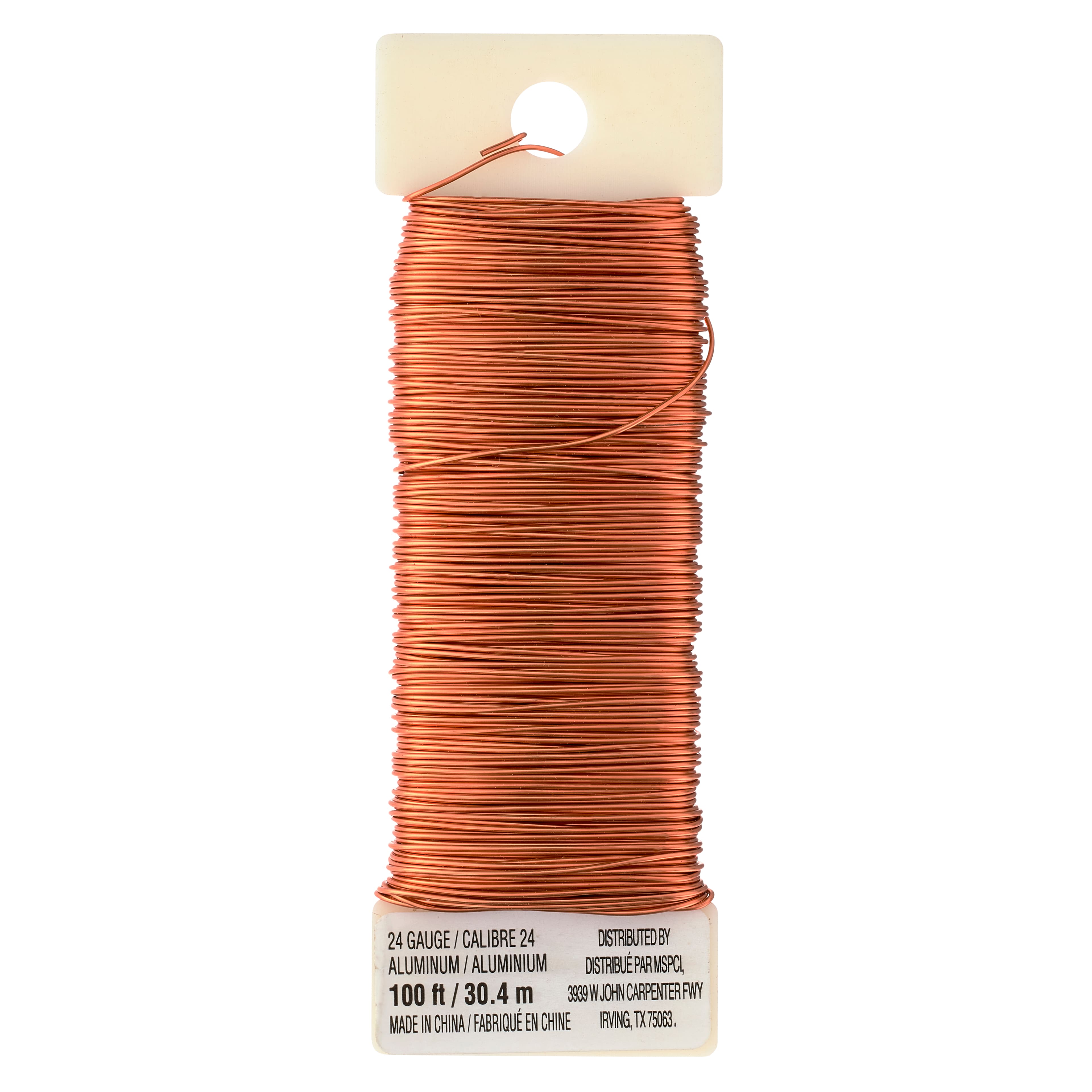 Ook 50164 100' 24 Gauge Copper Annealed Hobby Wire Pack of 8